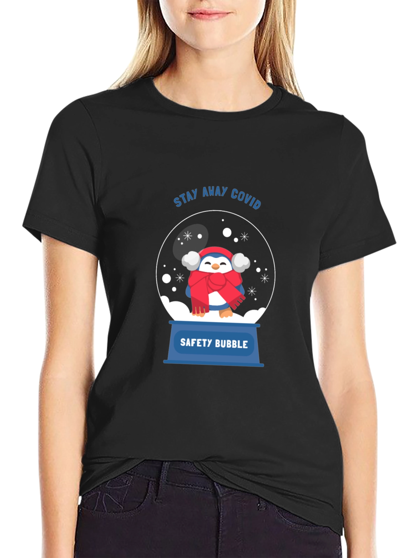 Safety Bubble Penguin Graphic Tee