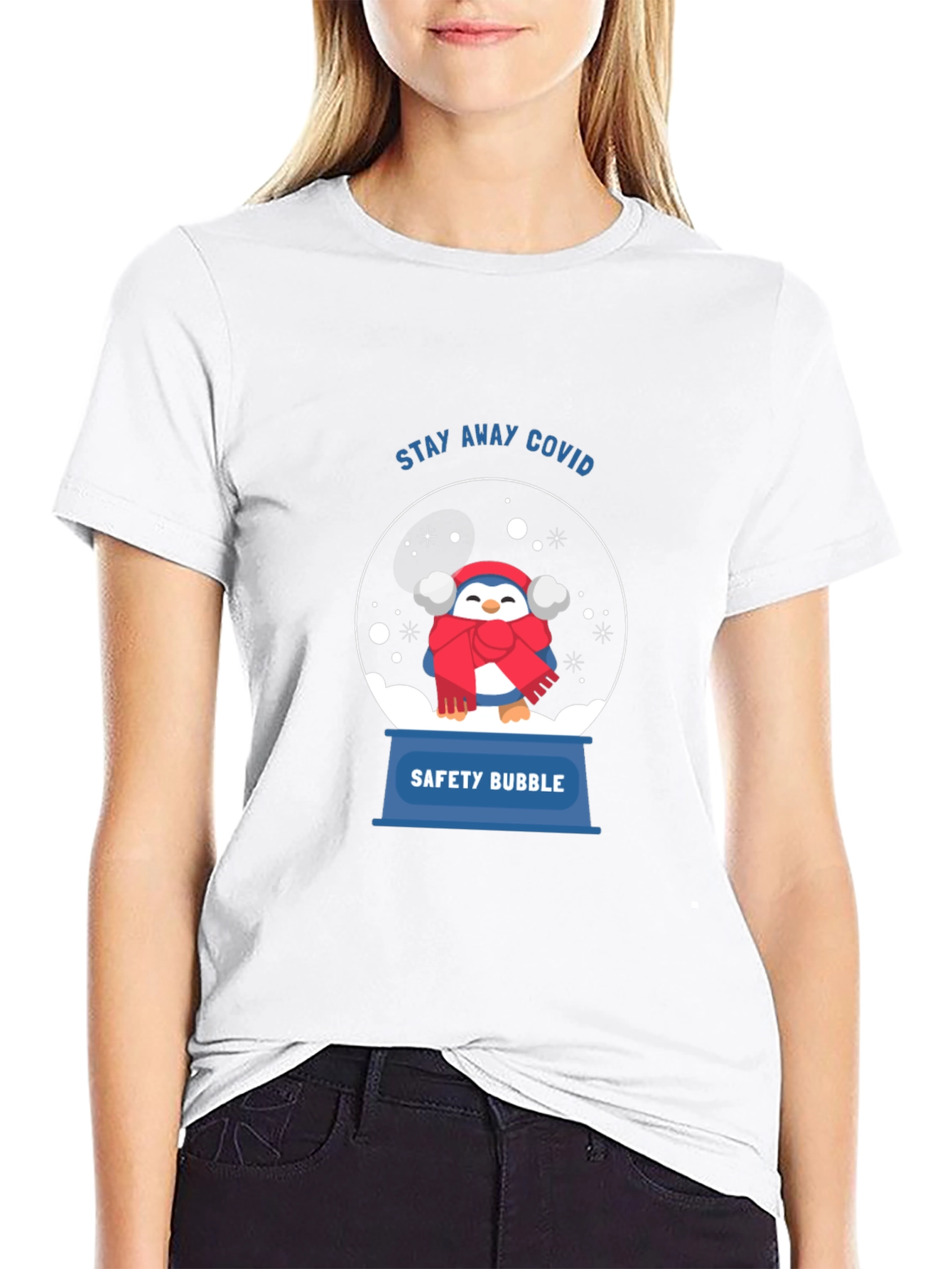 Safety Bubble Penguin Graphic Tee