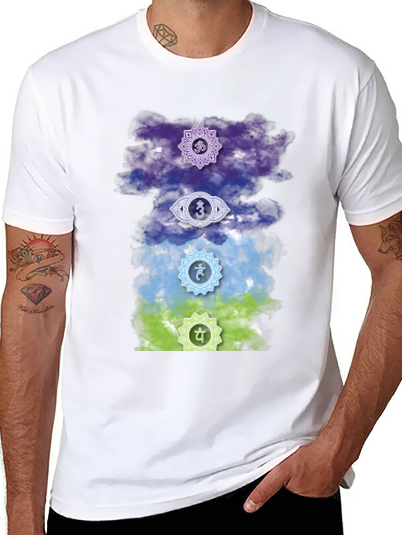 Chakra Symbol T-Shirt - Spiritual Design