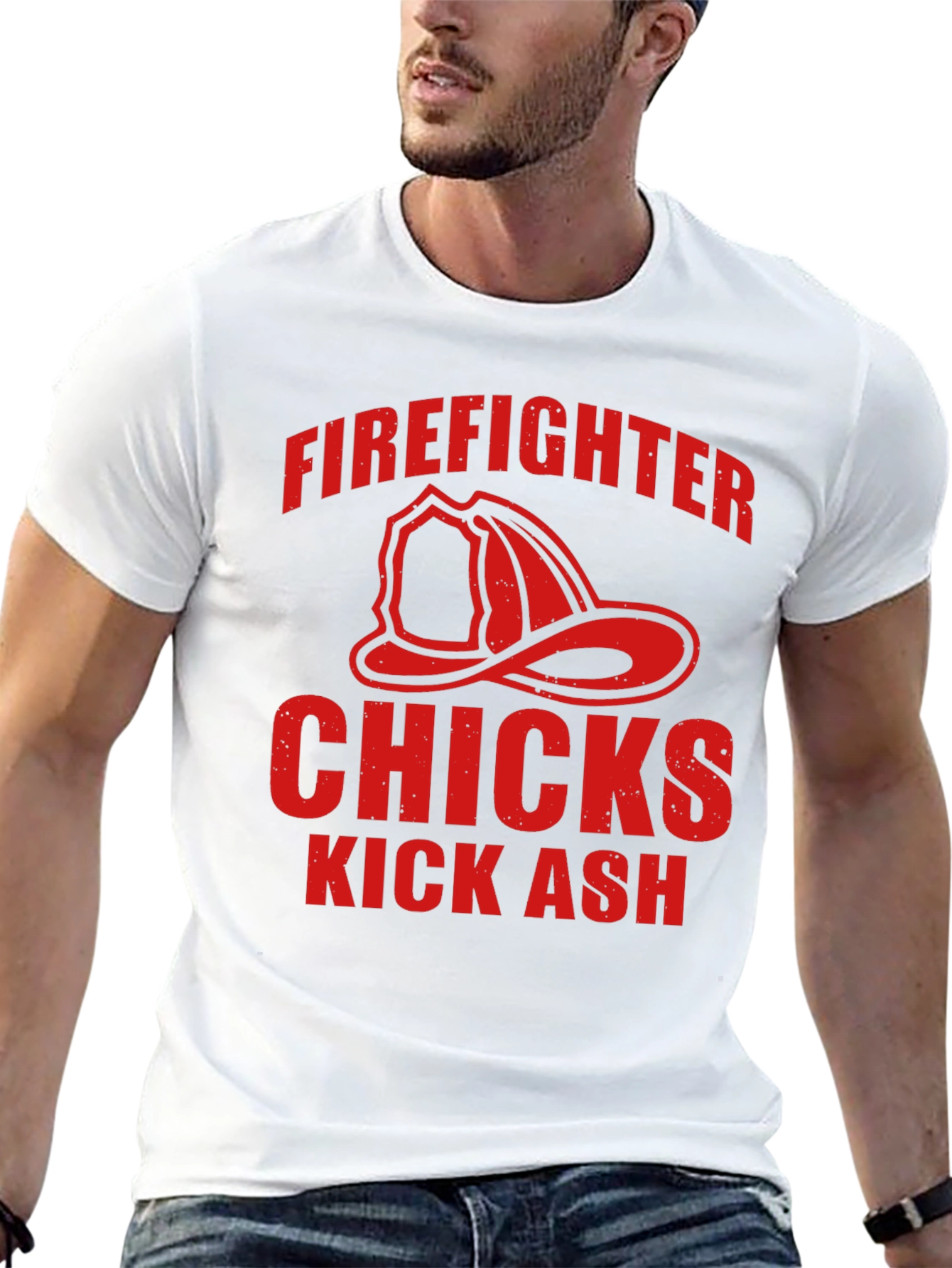 Firefighter Chicks Kick Ash Graphic Tee