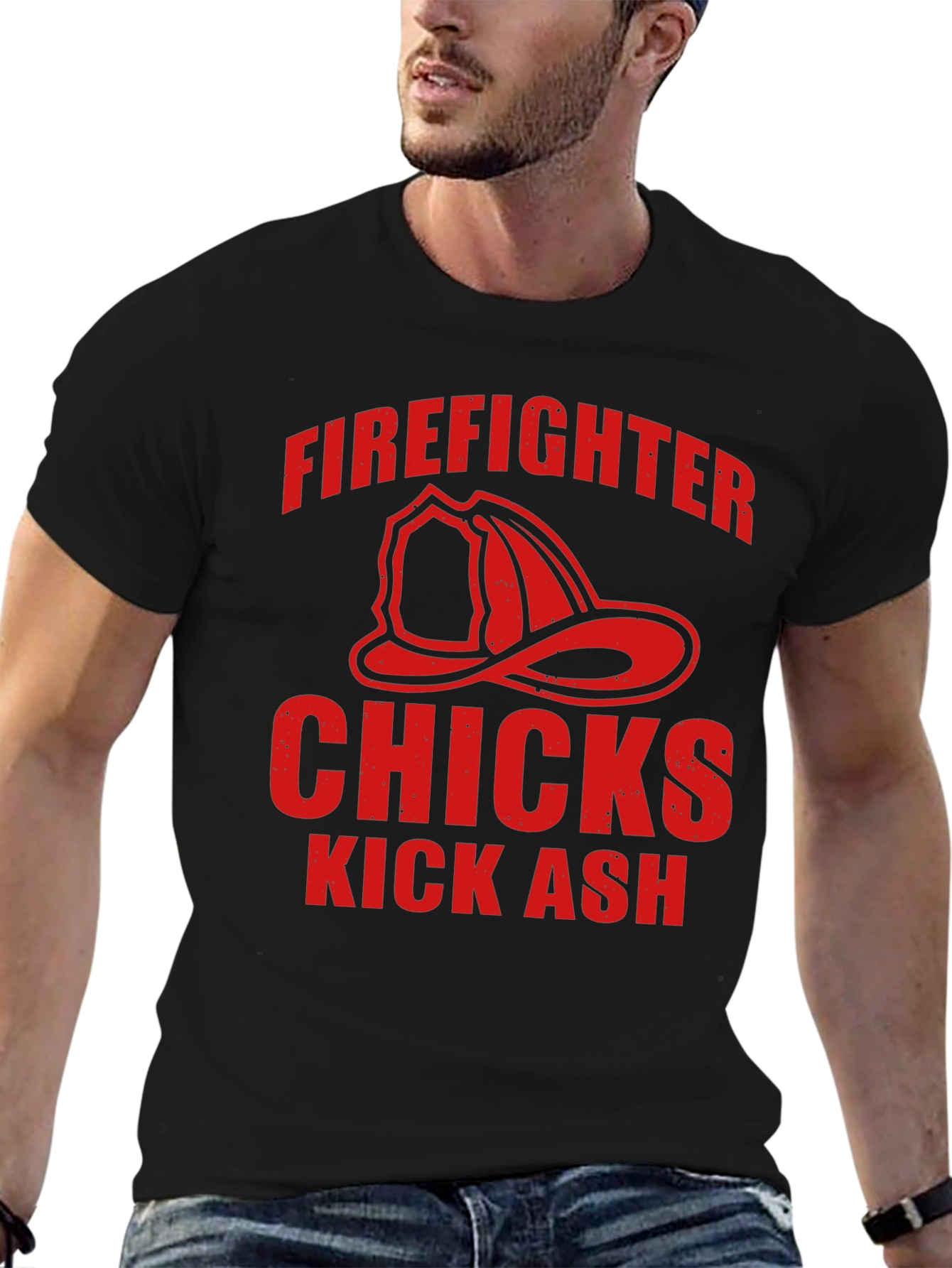 Firefighter Chicks Kick Ash Graphic Tee