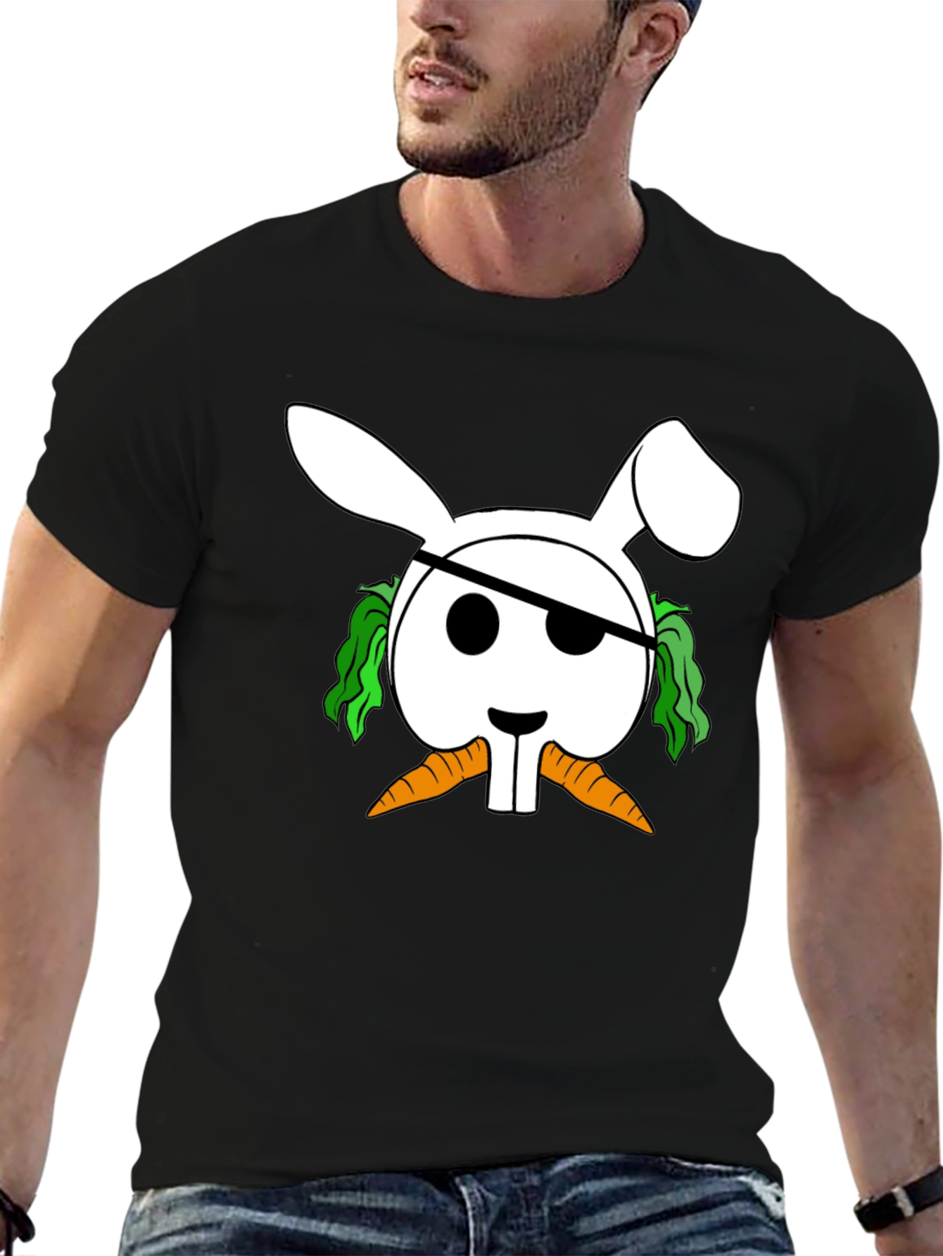 Rabbit Pirate T-Shirt - Funny Bunny Tee