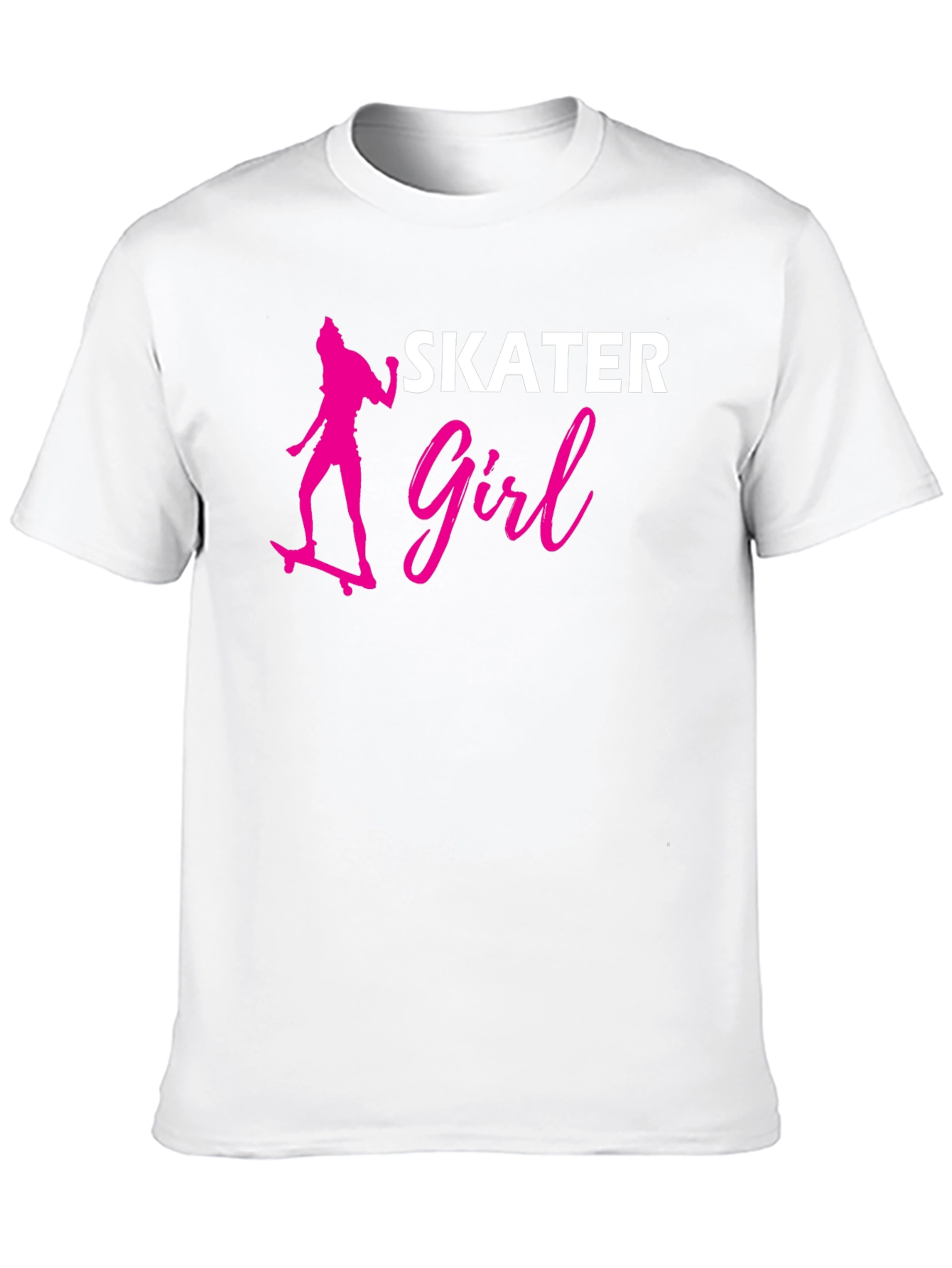 Skater Girl Graphic Tee - Stylish Black T-Shirt