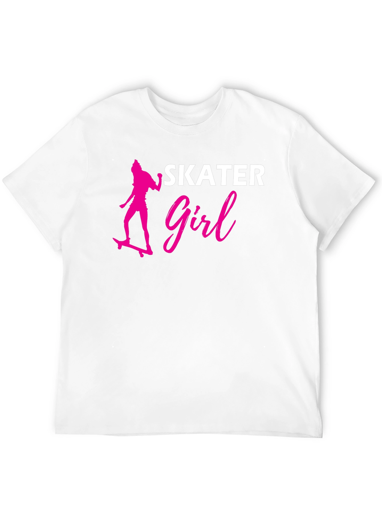 Skater Girl Graphic Tee - Stylish Black T-Shirt