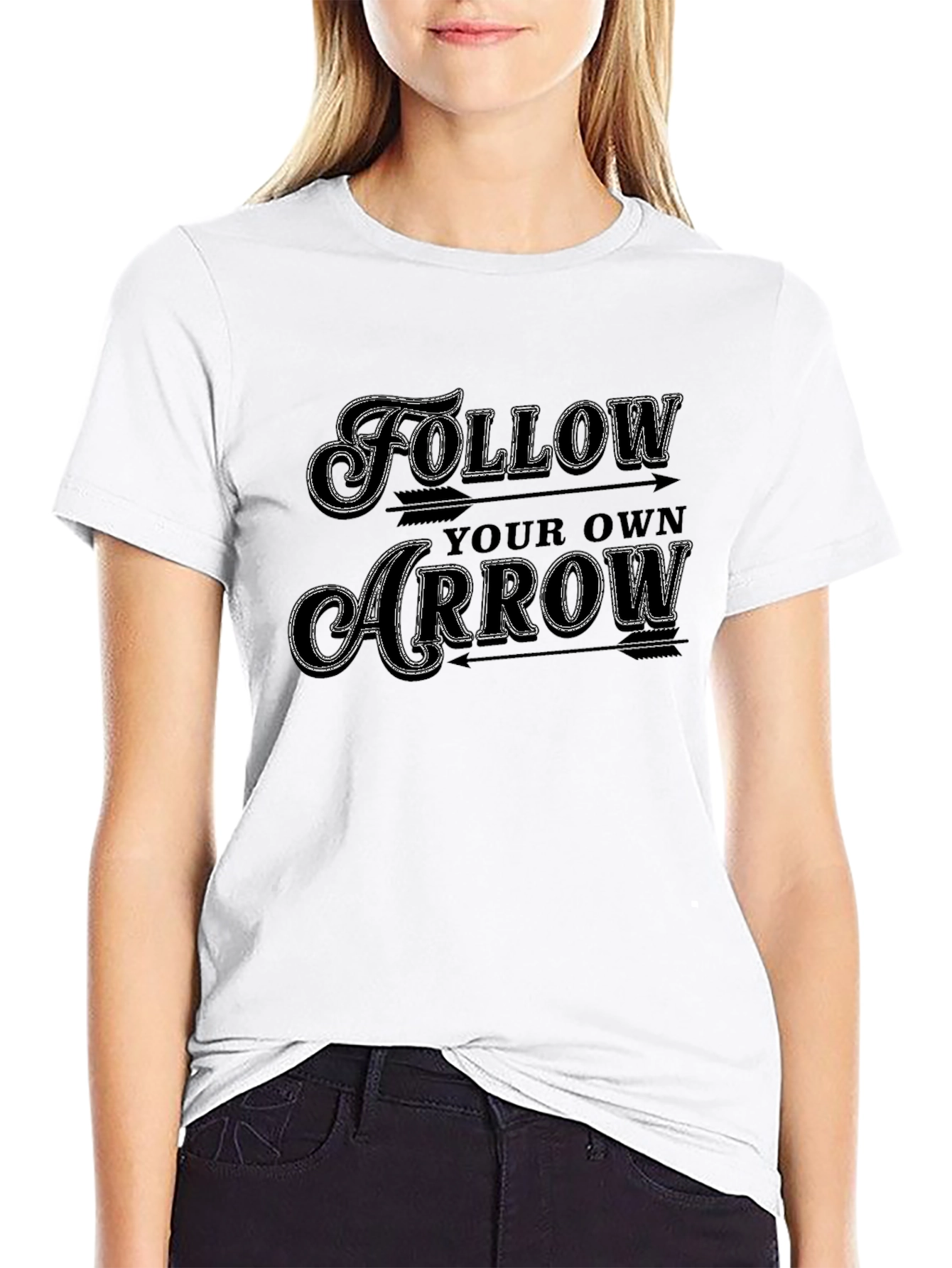 Follow Your Own Arrow Graphic Tee - Black T-Shirt