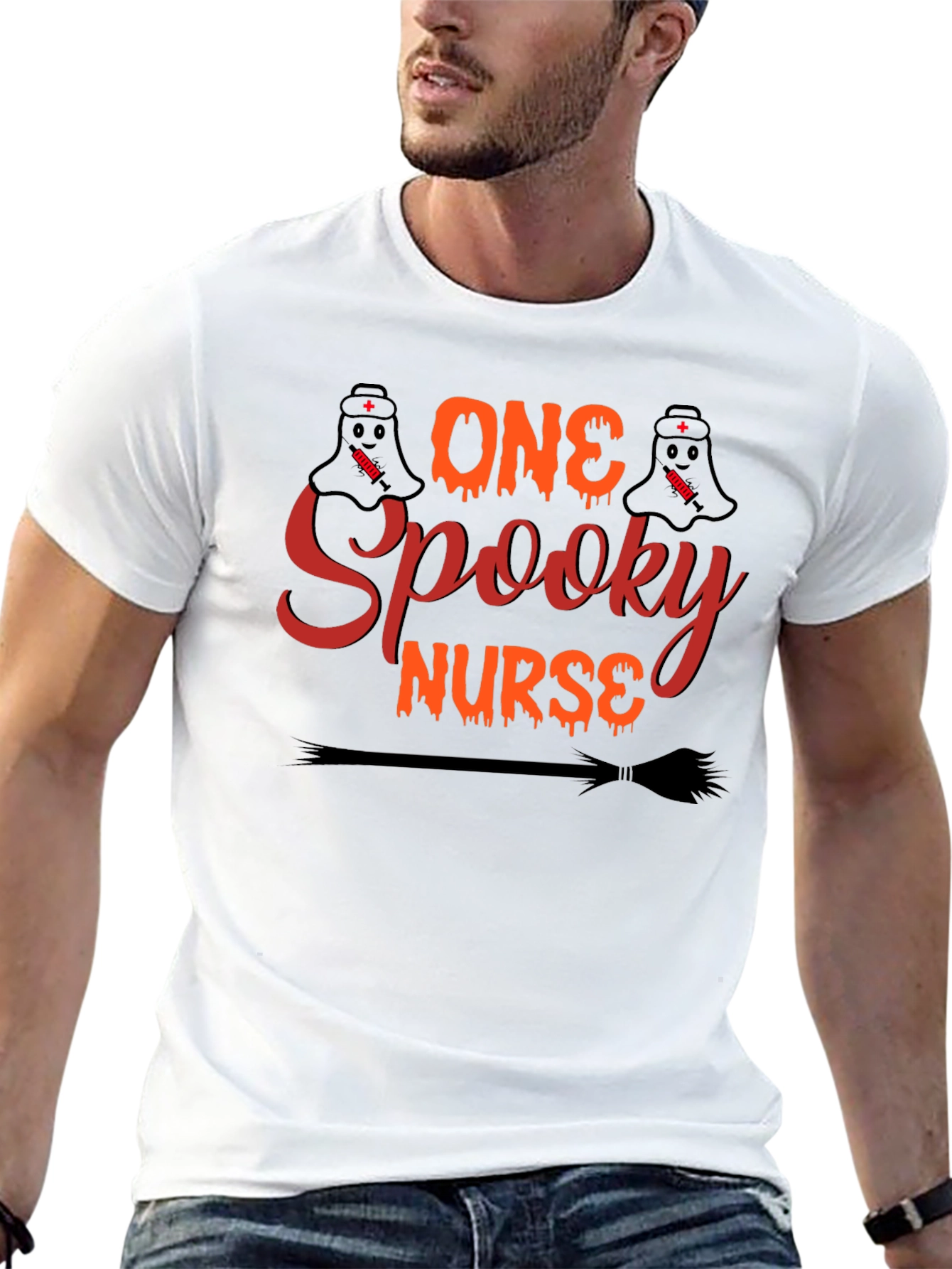 Spooky Nurse Halloween T-Shirt