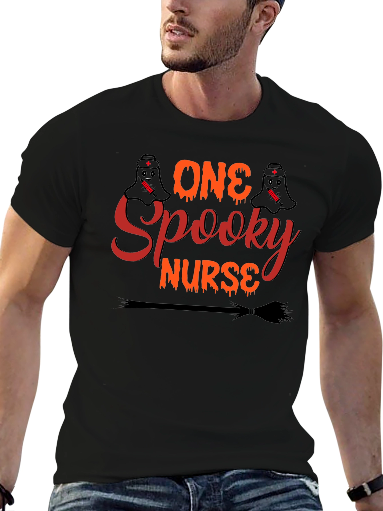 Spooky Nurse Halloween T-Shirt
