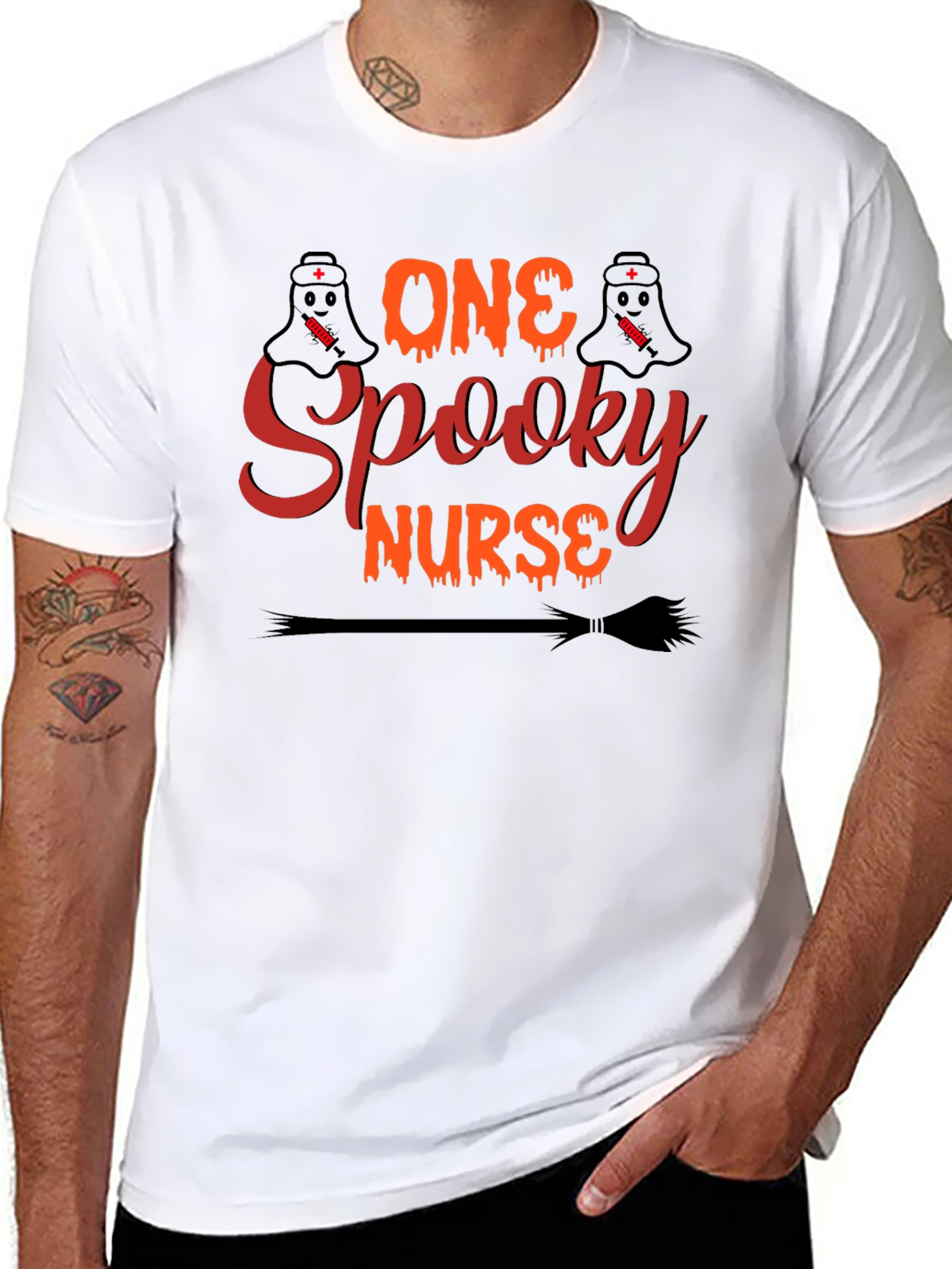 Spooky Nurse Halloween T-Shirt