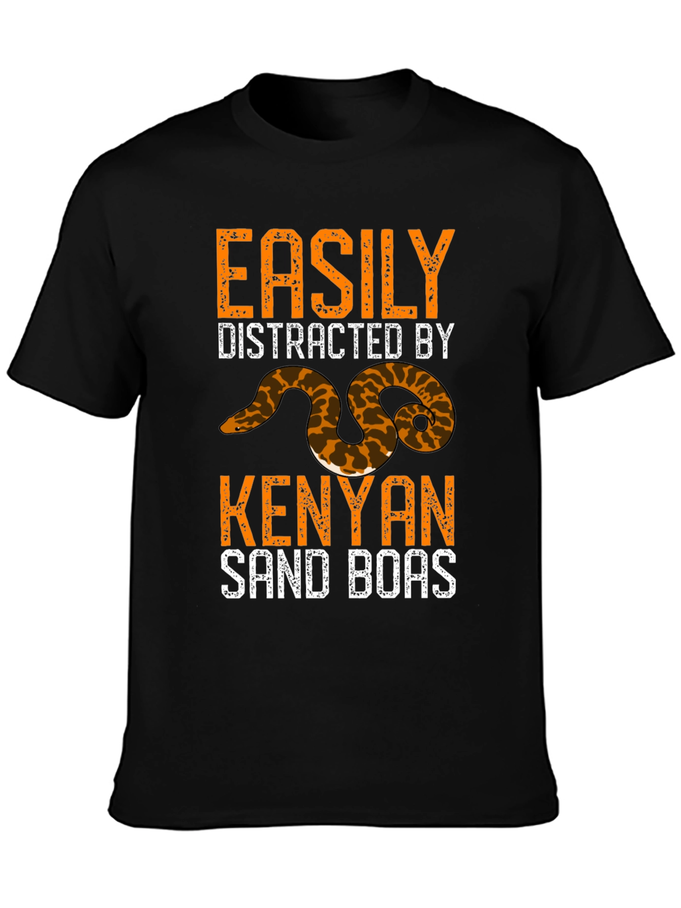 Easily Distracted by Kenyan Sand Boas Graphic T-Shirt