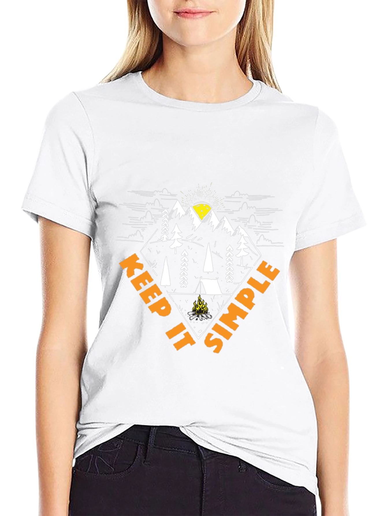 Keep It Simple Camping Graphic T-Shirt