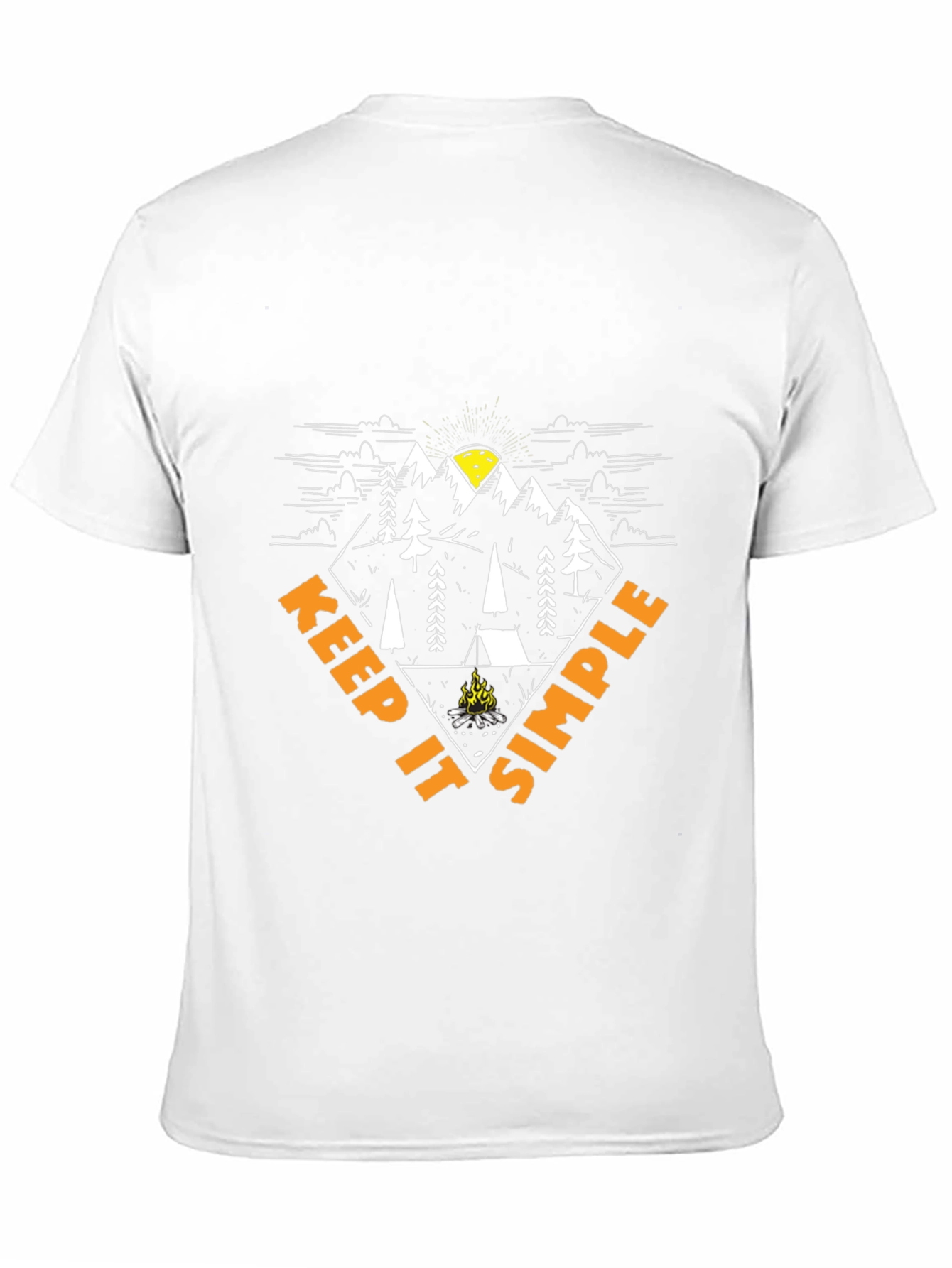 Keep It Simple Camping Graphic T-Shirt