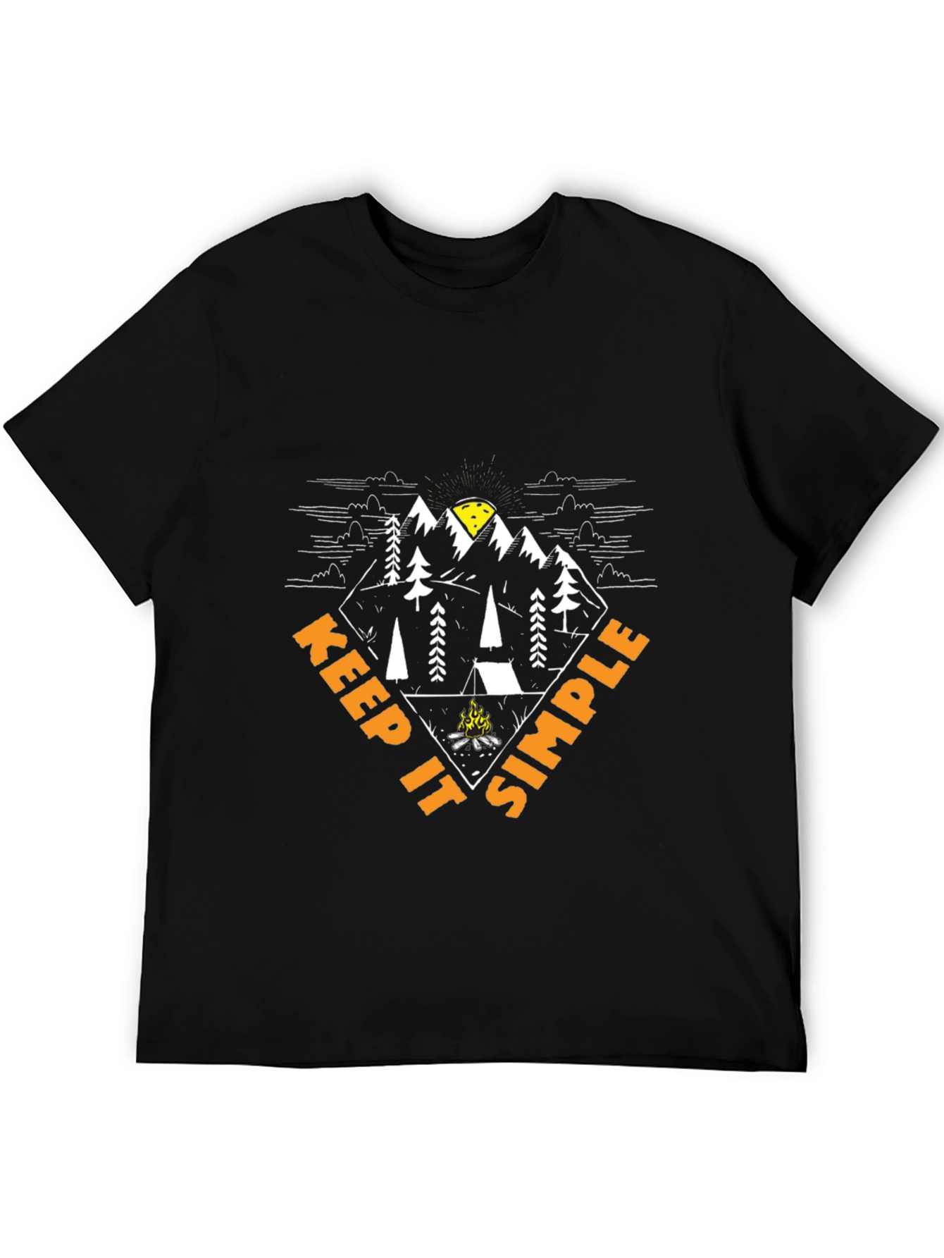 Keep It Simple Camping Graphic T-Shirt