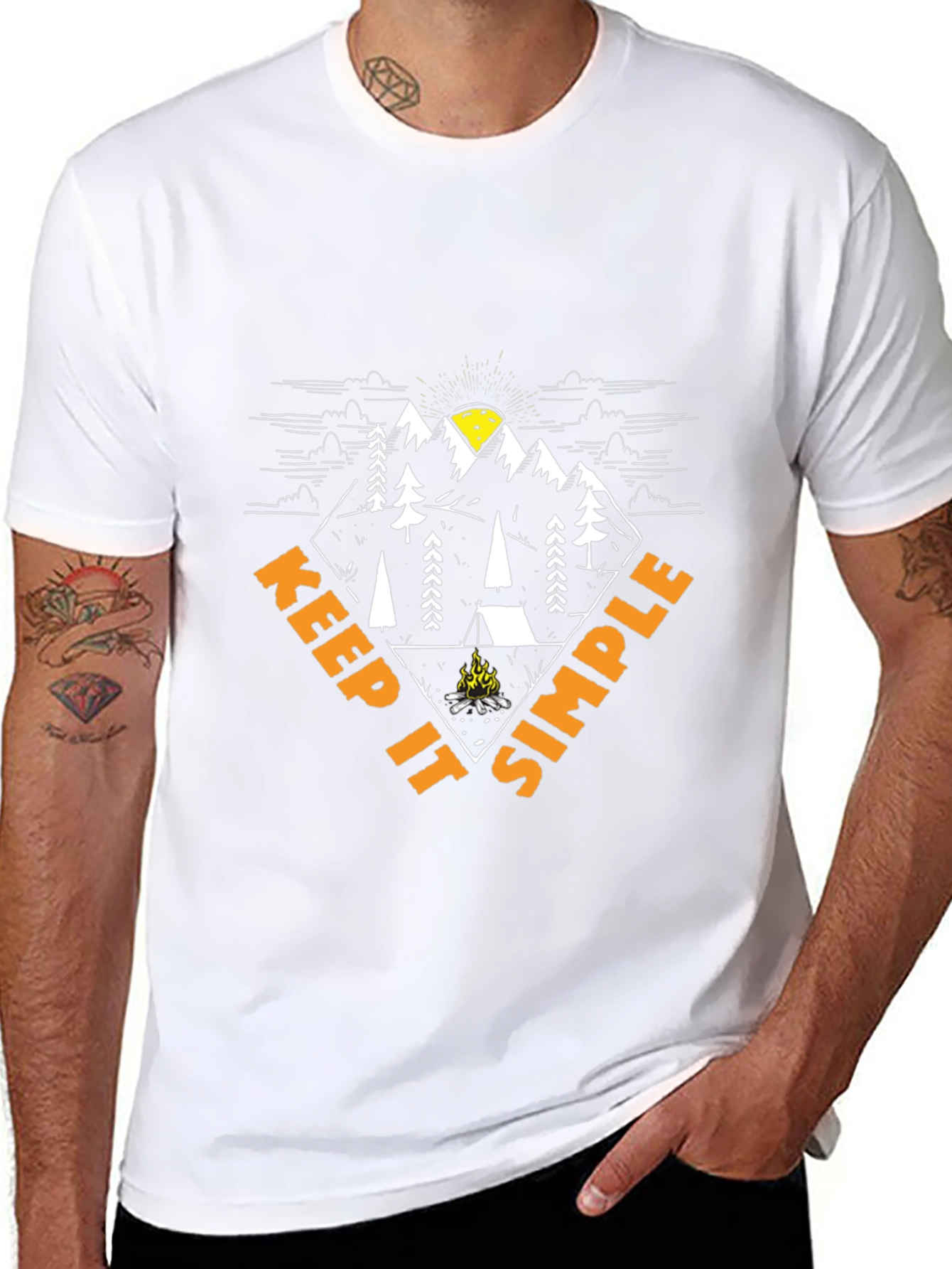Keep It Simple Camping Graphic T-Shirt