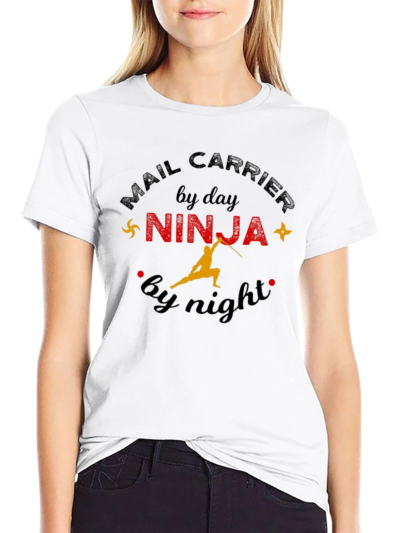 Mail Carrier Ninja T-Shirt - Day & Night