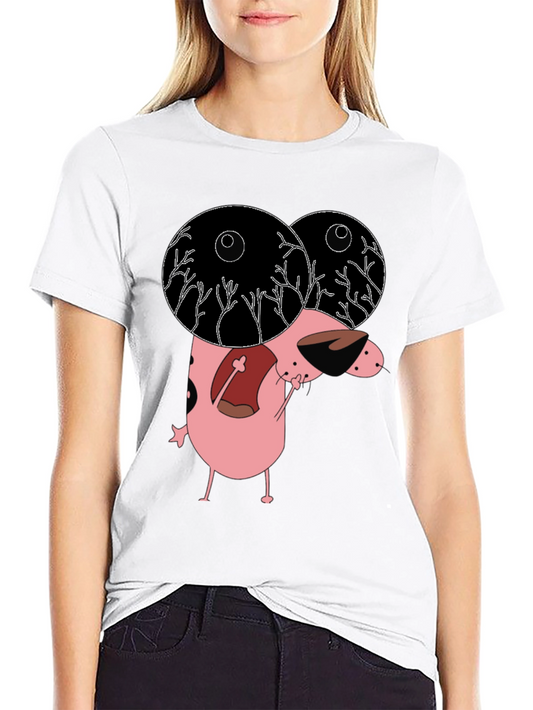 Courage the Cowardly Dog Graphic Tee - Black