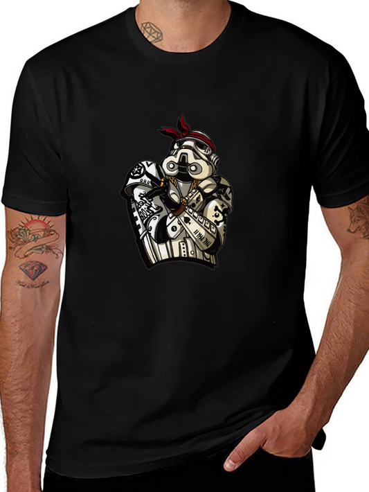 Stormtrooper Rapper Graphic T-Shirt - Black