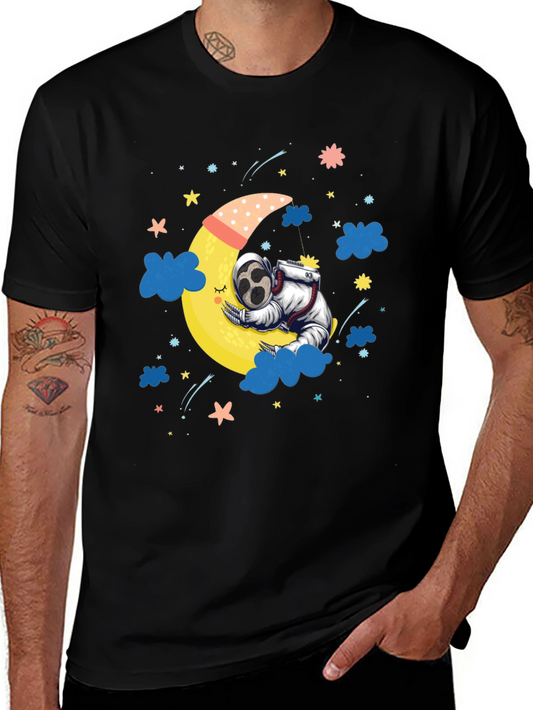 Astronaut on Moon Graphic Tee