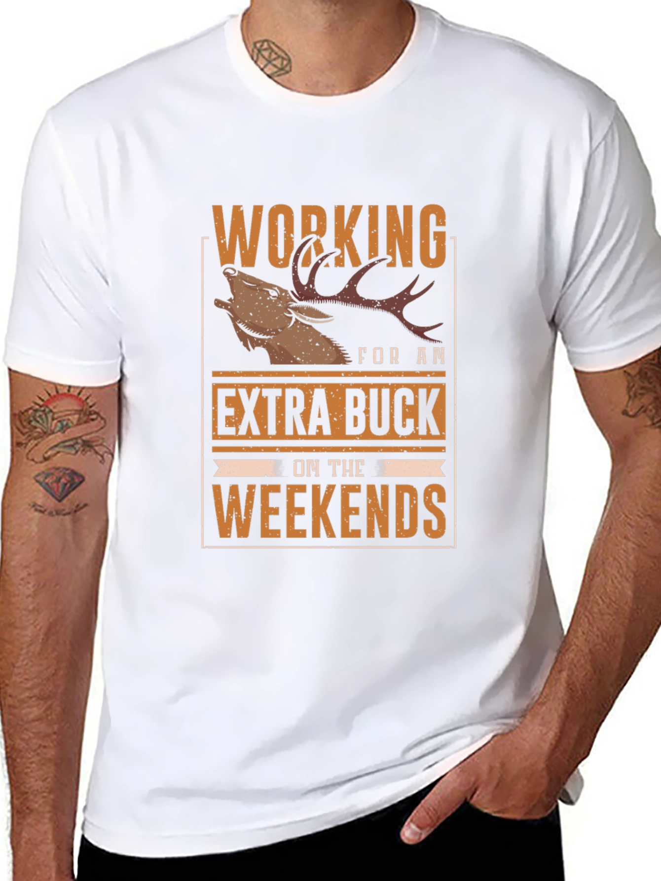 Extra Buck Weekends Black T-Shirt