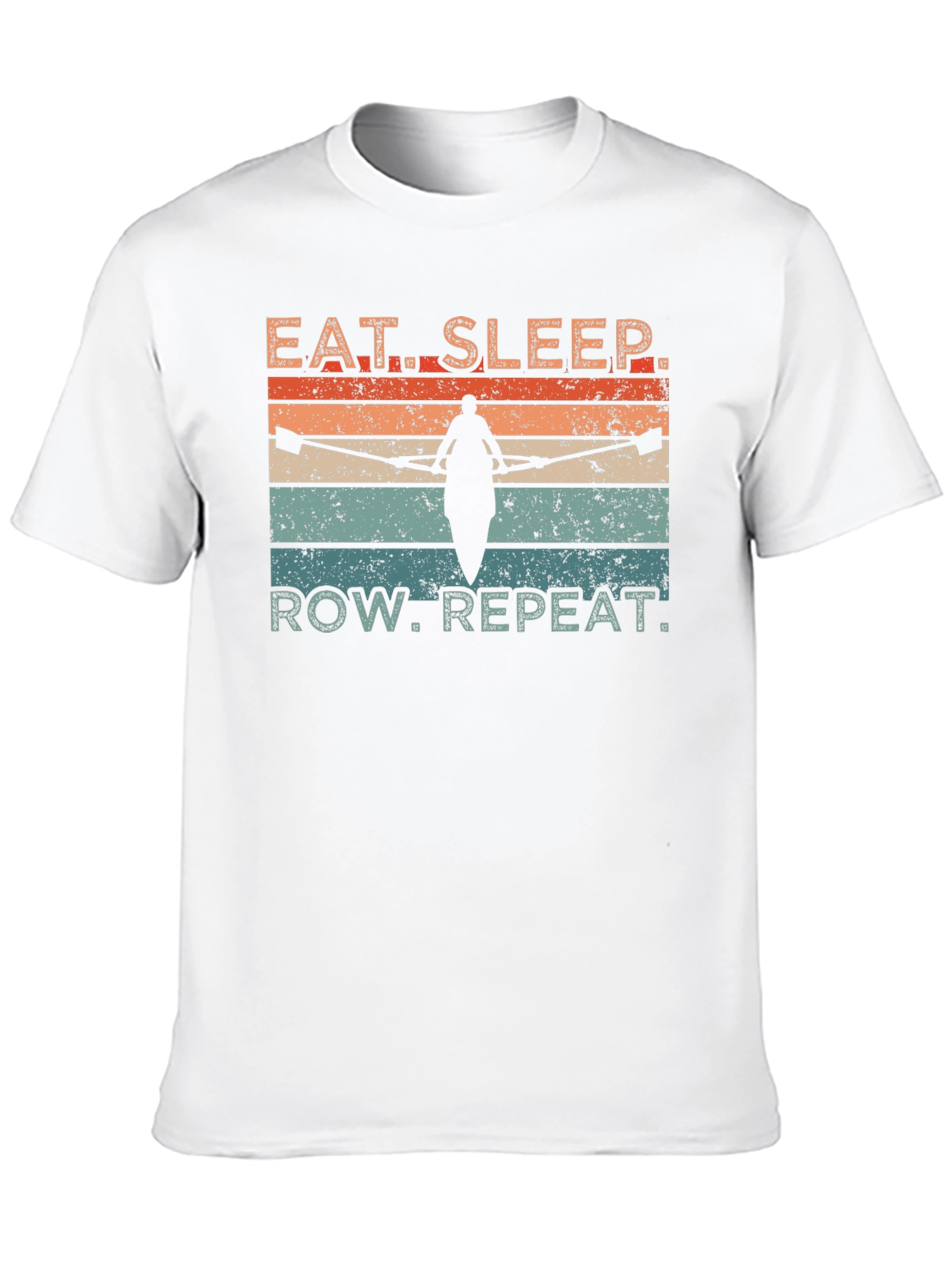Eat Sleep Row Repeat T-Shirt - Rowing Lovers Tee