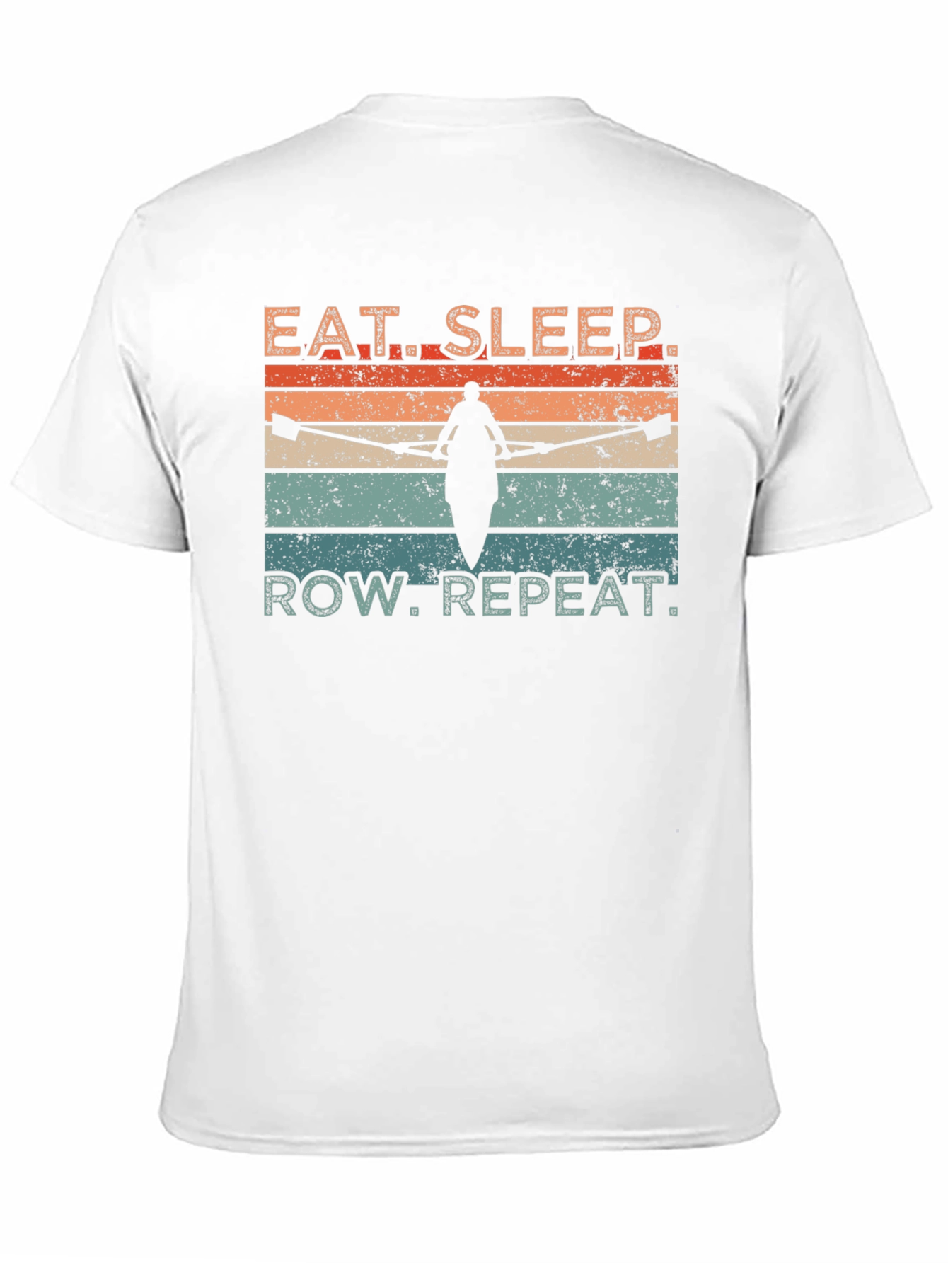 Eat Sleep Row Repeat T-Shirt - Rowing Lovers Tee