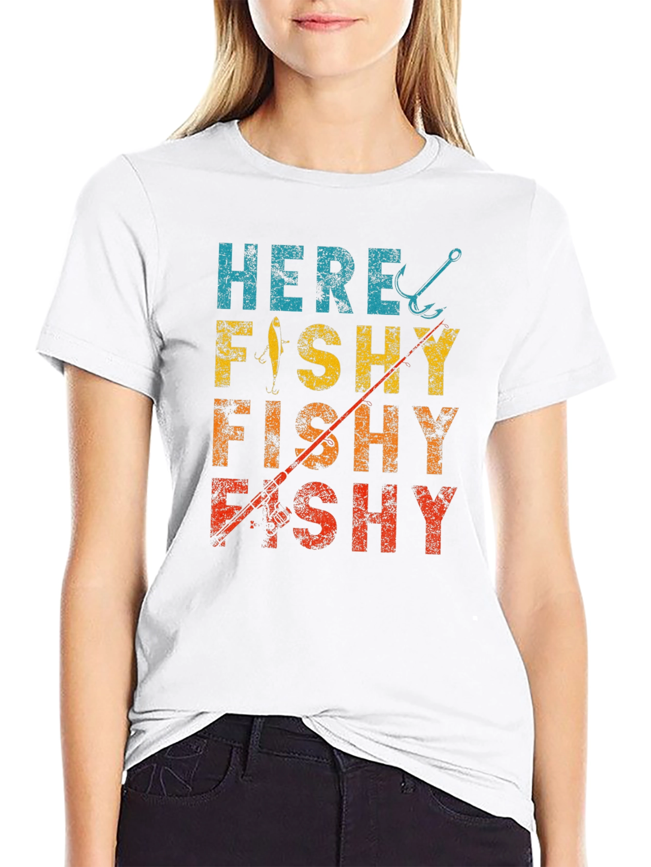 Here Fishy Fishy Fishing T-Shirt