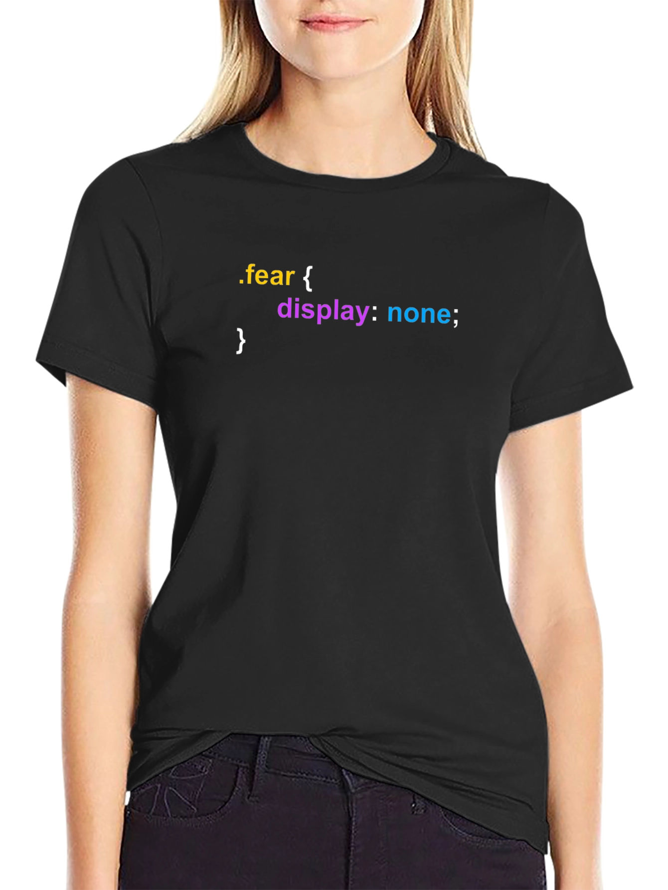 Fear Display None T-Shirt - Coding Humor Tee