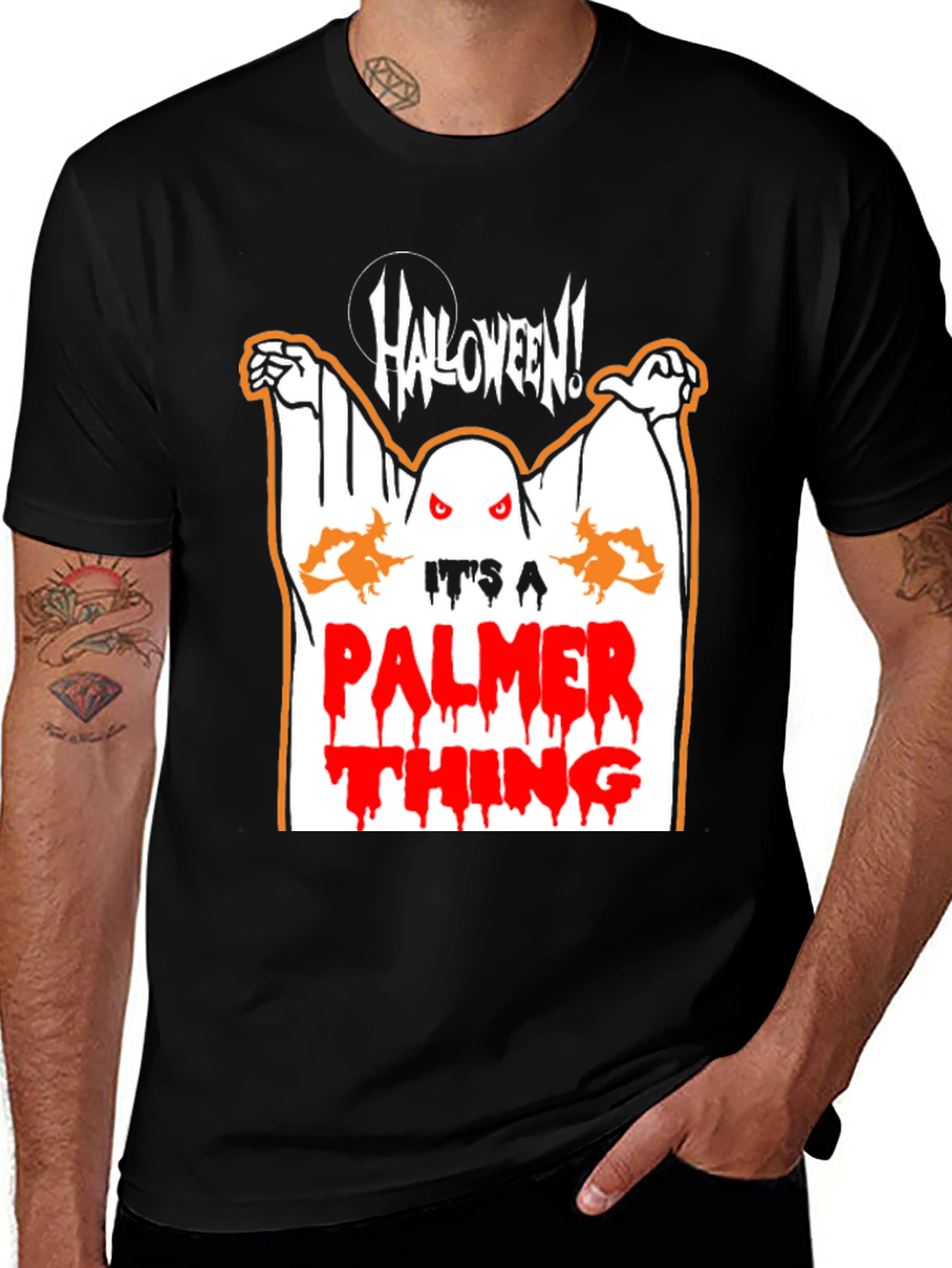Halloween Palmer Thing Graphic T-Shirt