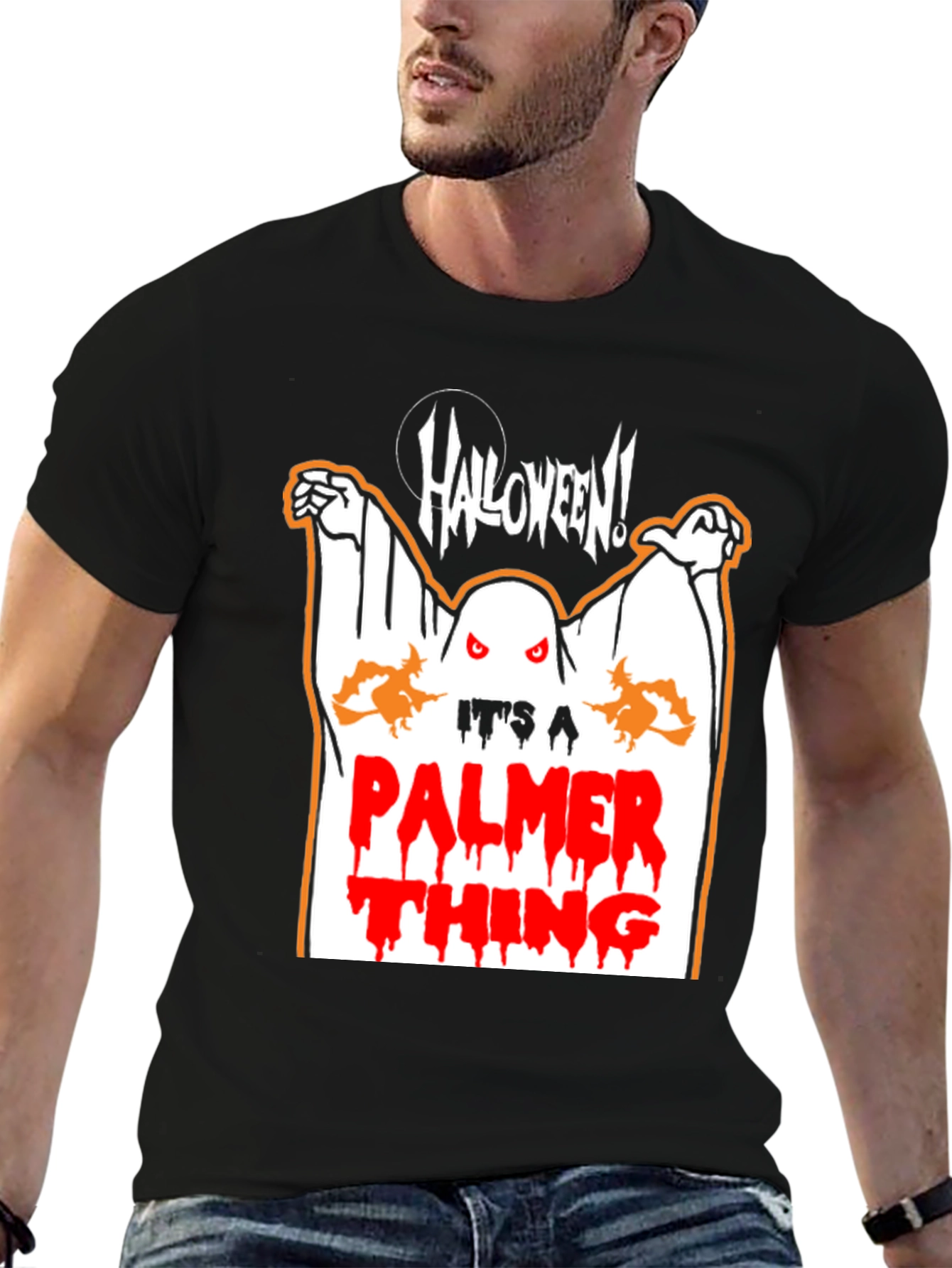 Halloween Palmer Thing Graphic T-Shirt