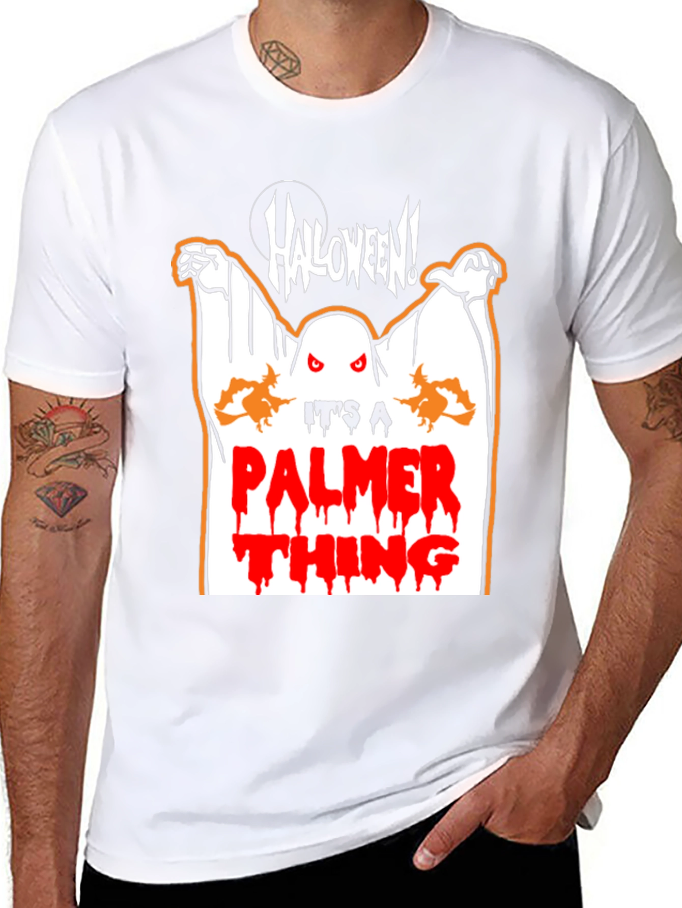 Halloween Palmer Thing Graphic T-Shirt