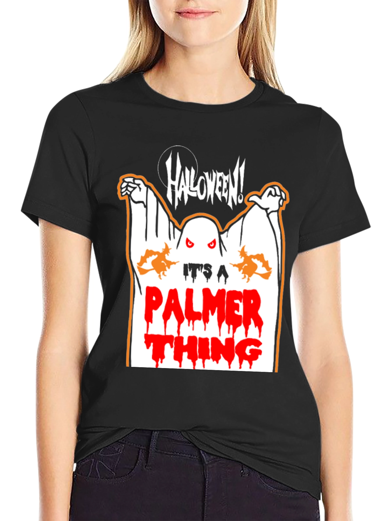 Halloween Palmer Thing Graphic T-Shirt