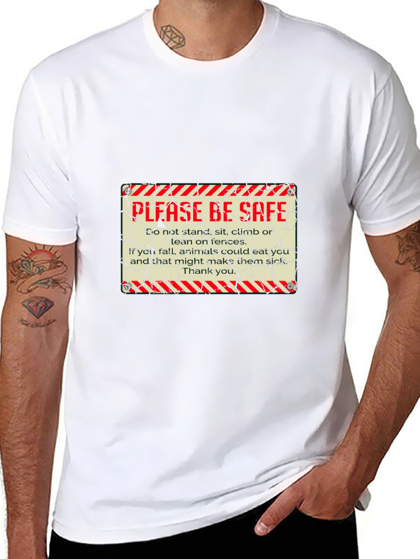 Please Be Safe Graphic T-Shirt