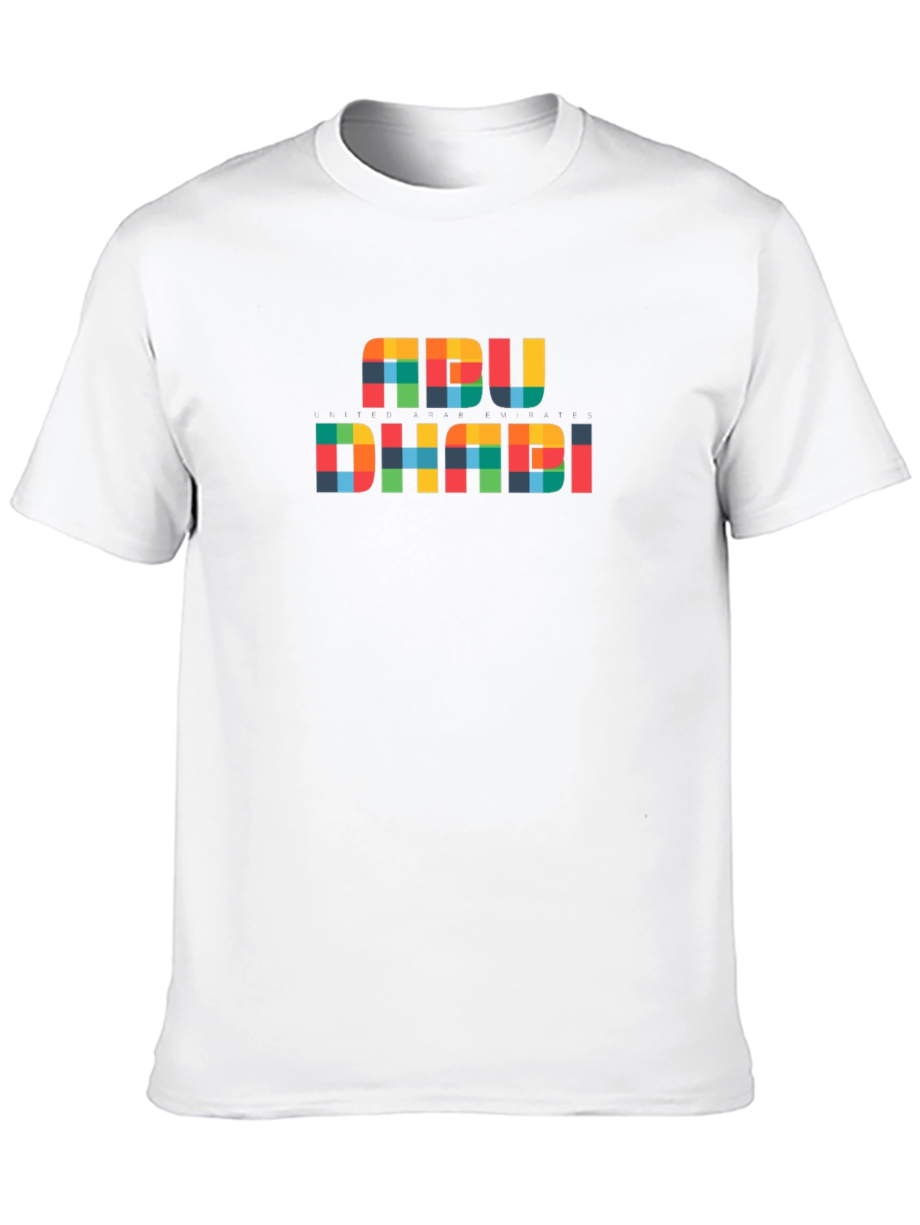 Abu Dhabi Pixel Art Graphic T-Shirt - Black