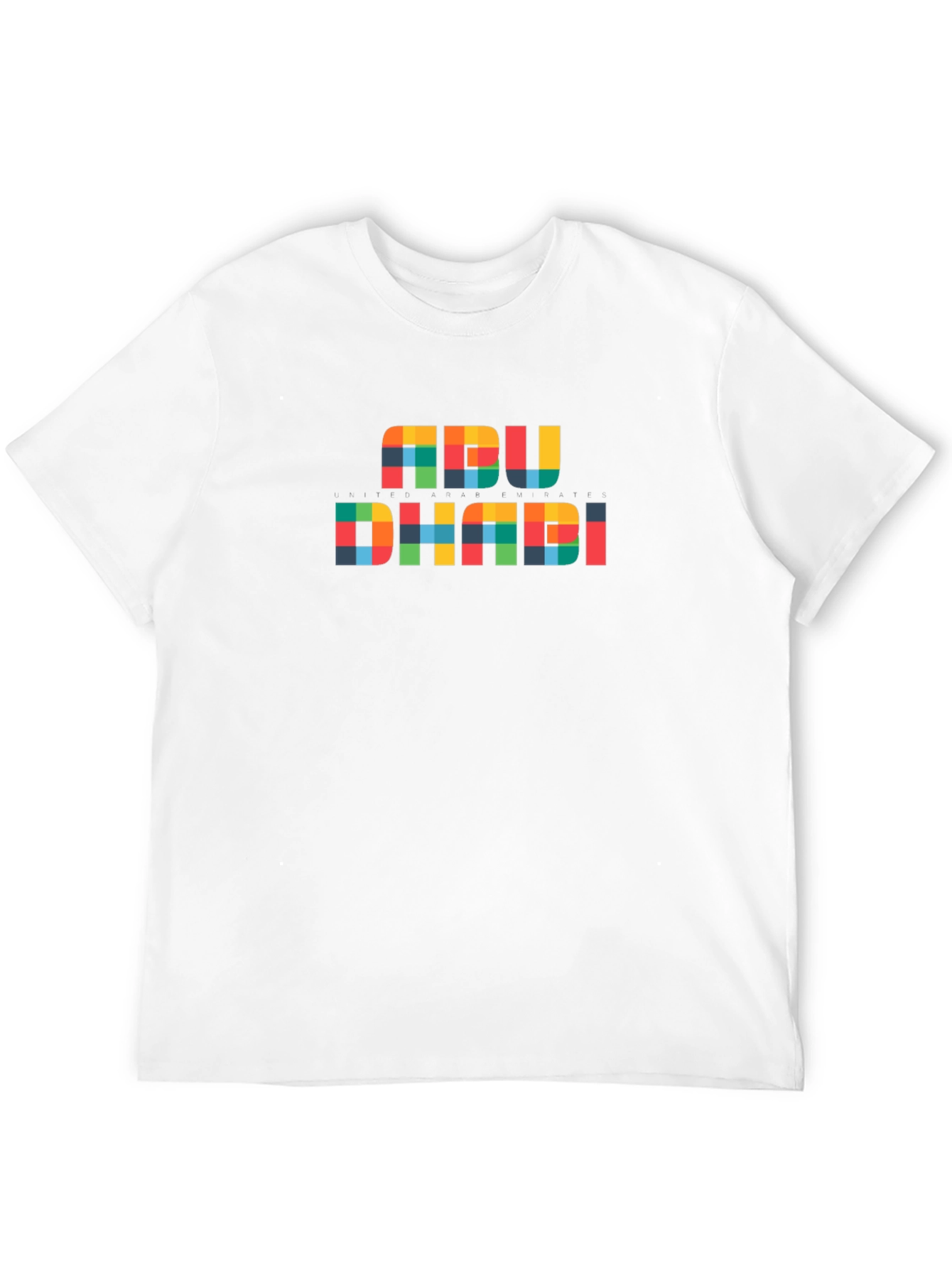 Abu Dhabi Pixel Art Graphic T-Shirt - Black