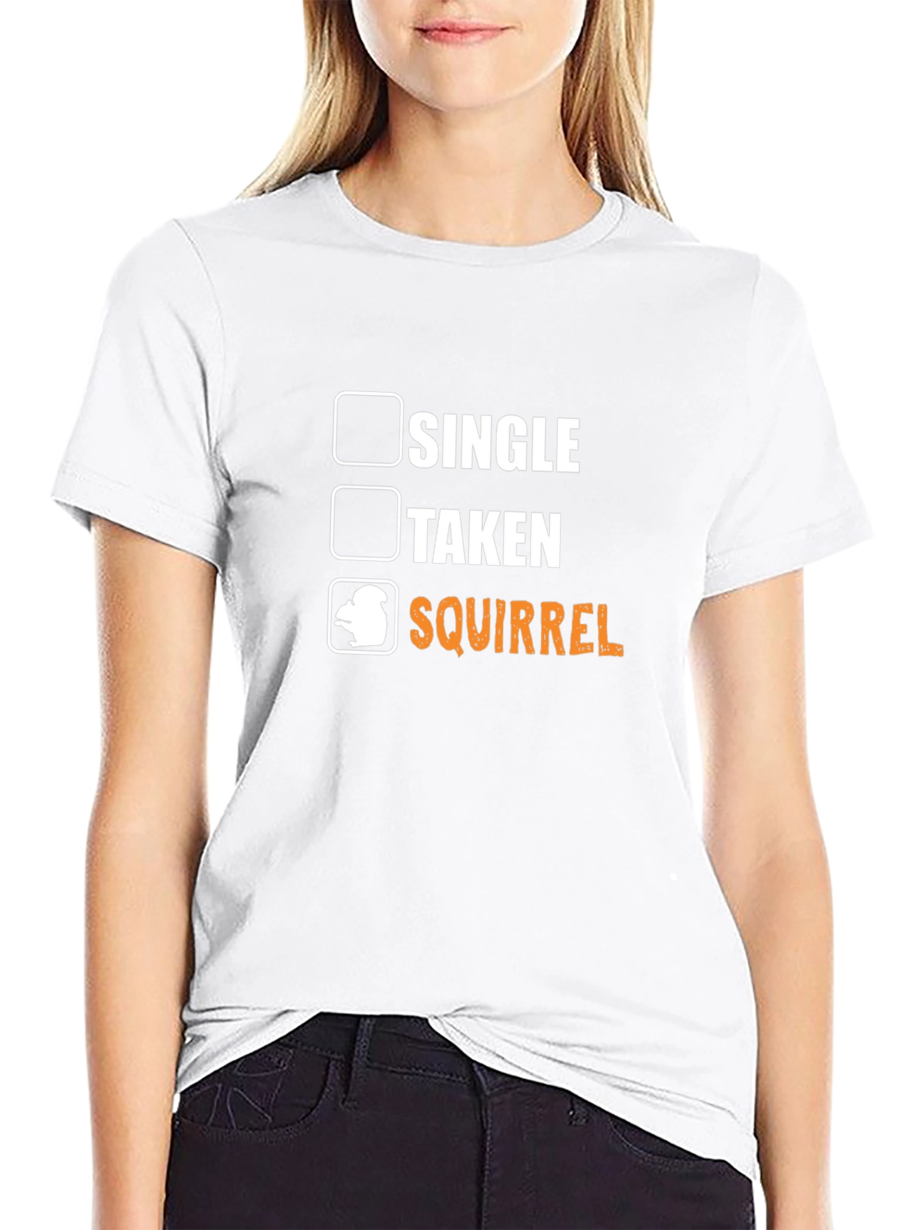 Single Taken Squirrel Funny Graphic Tee