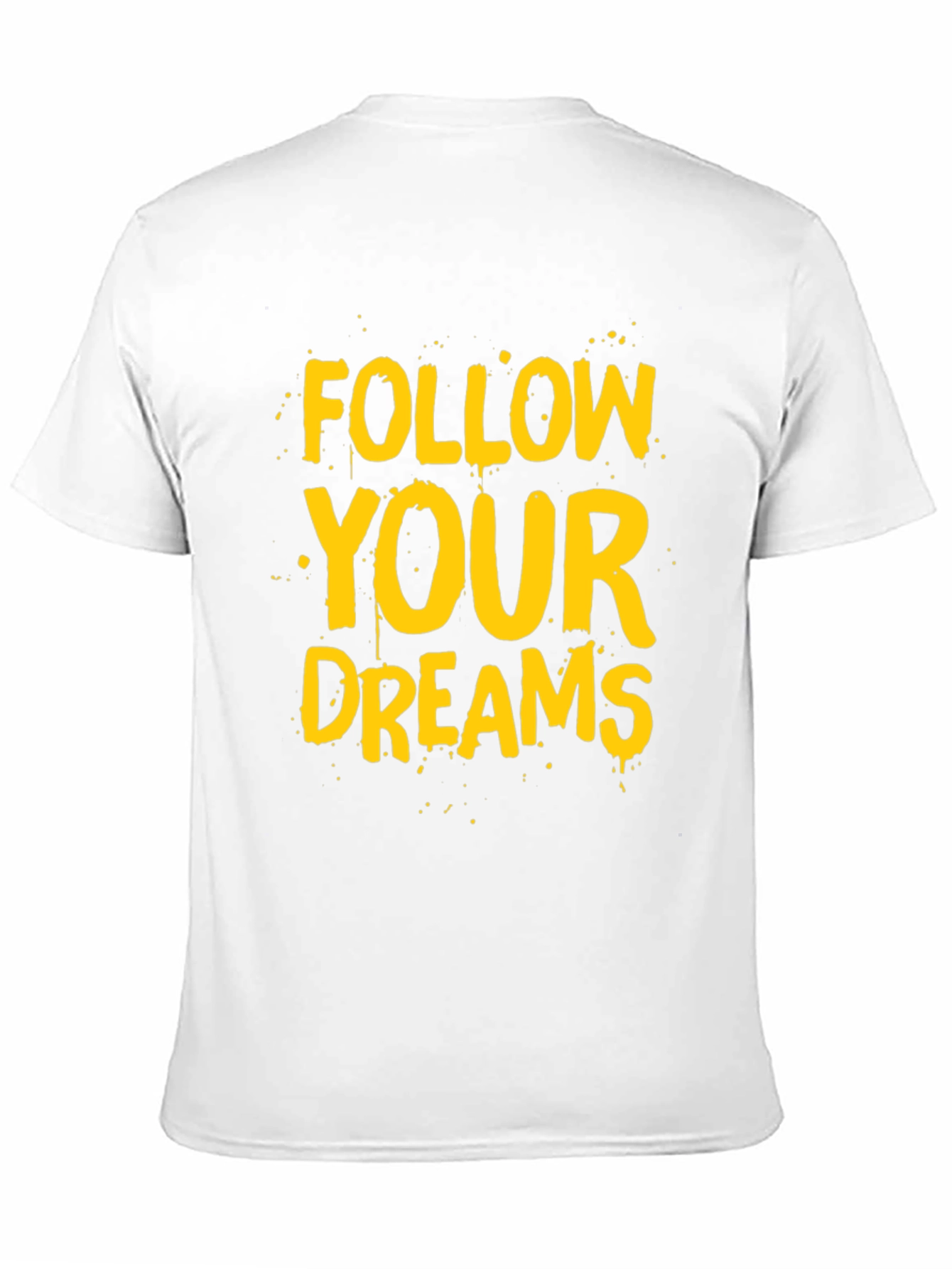 Follow Your Dreams Graphic Tee - Black Cotton T-Shirt