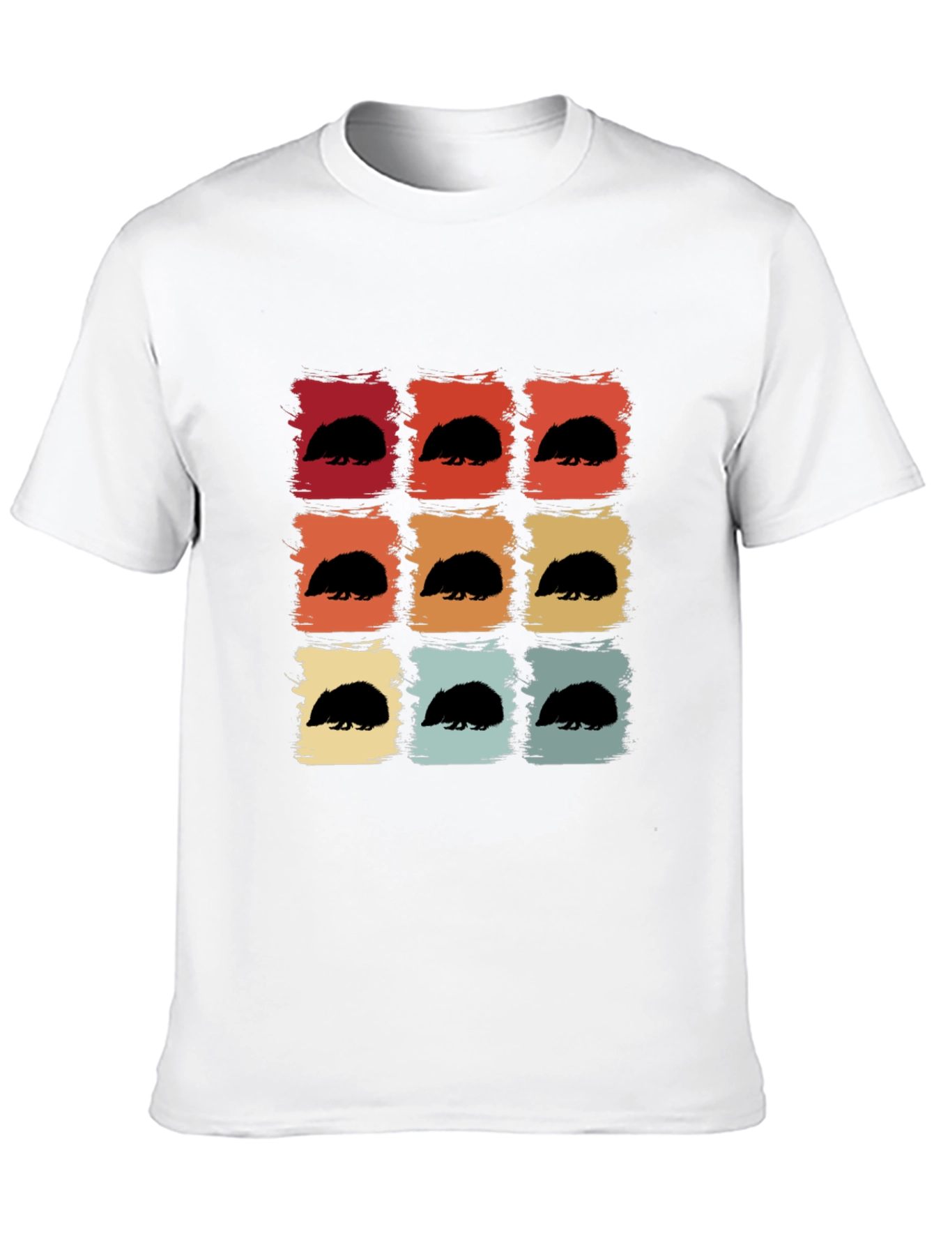 Retro Hedgehog T-Shirt - Cute Animal Tee