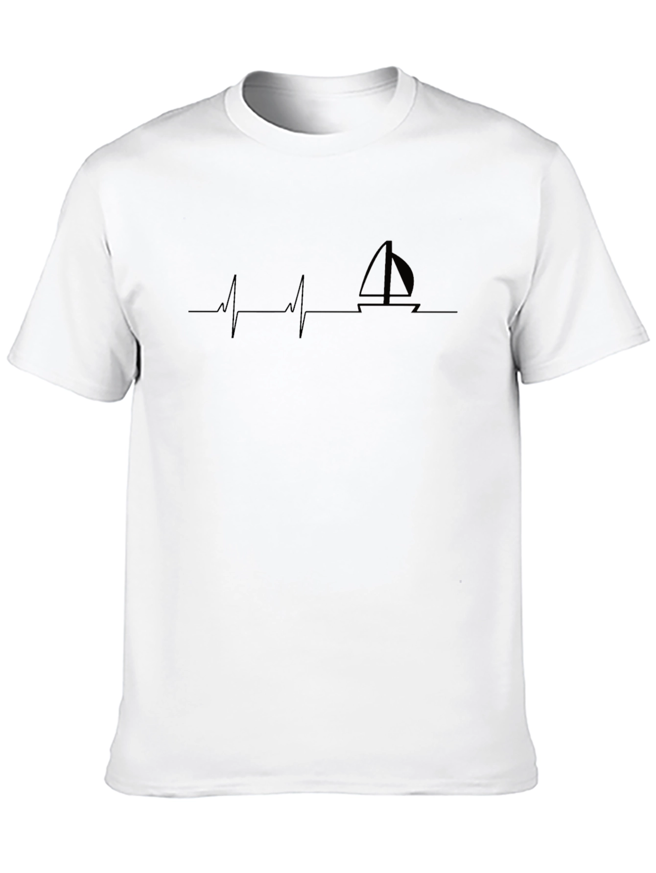Sailboat Heartbeat Graphic Tee