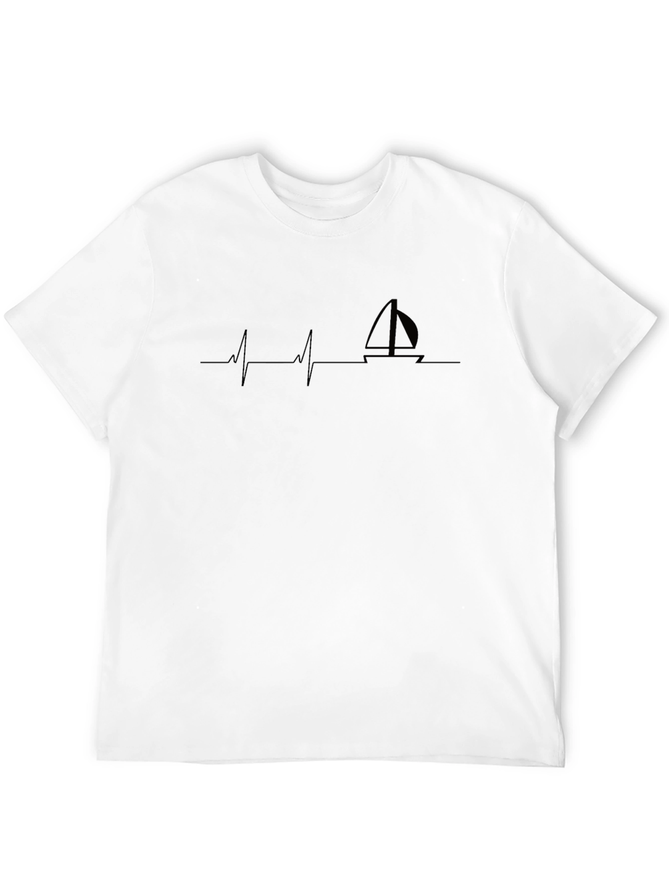 Sailboat Heartbeat Graphic Tee