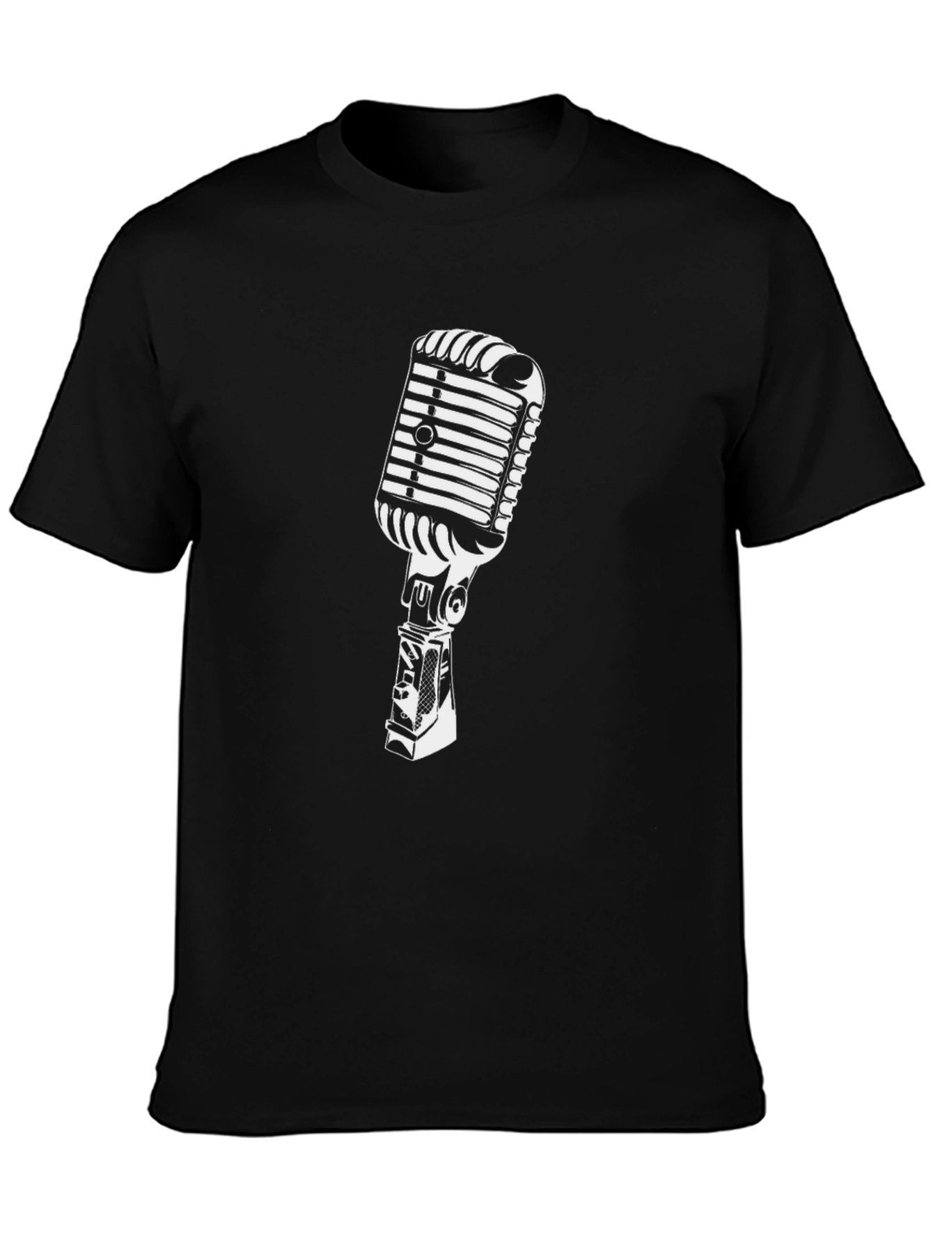 Retro Microphone Graphic T-Shirt