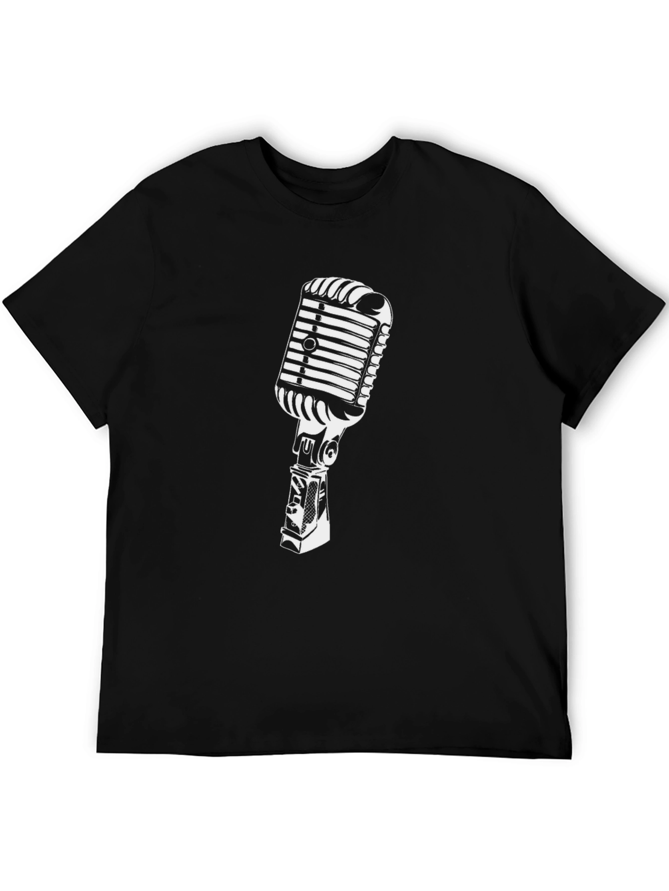 Retro Microphone Graphic T-Shirt