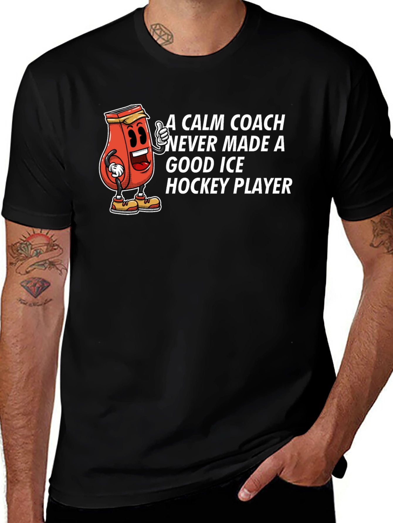 Funny Ice Hockey Player T-Shirt