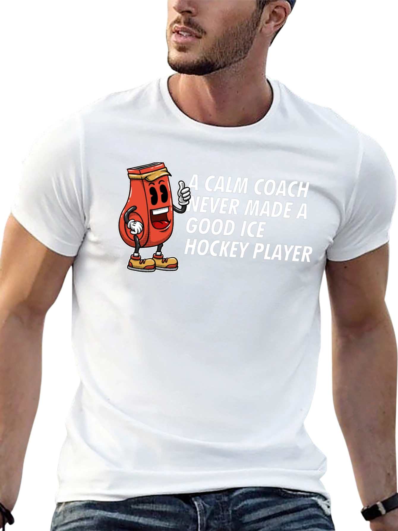 Funny Ice Hockey Player T-Shirt