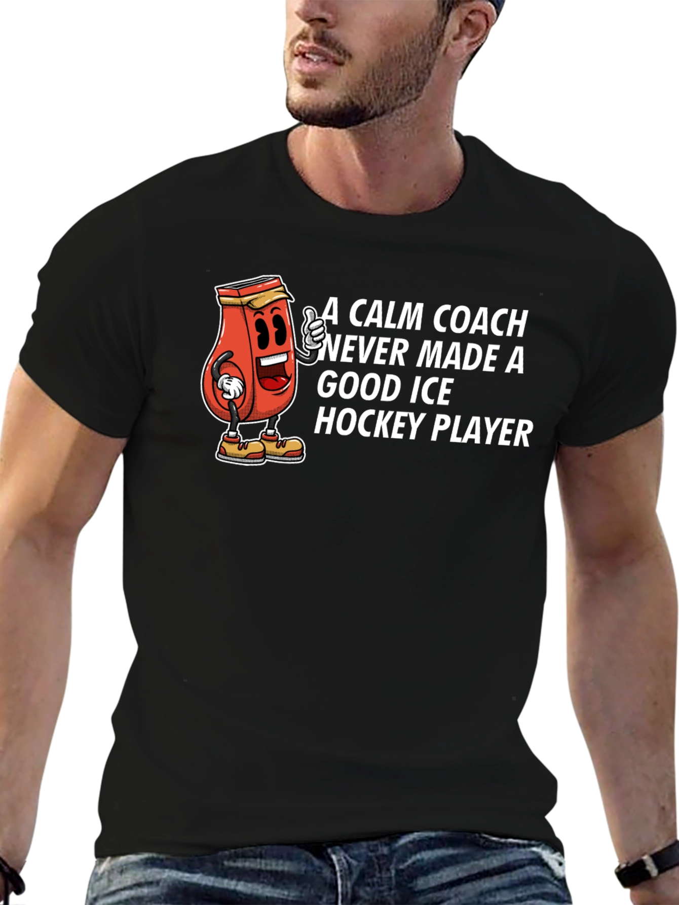 Funny Ice Hockey Player T-Shirt