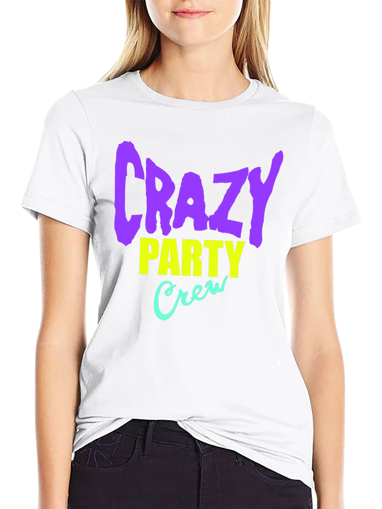 Crazy Party Crew Graphic T-Shirt