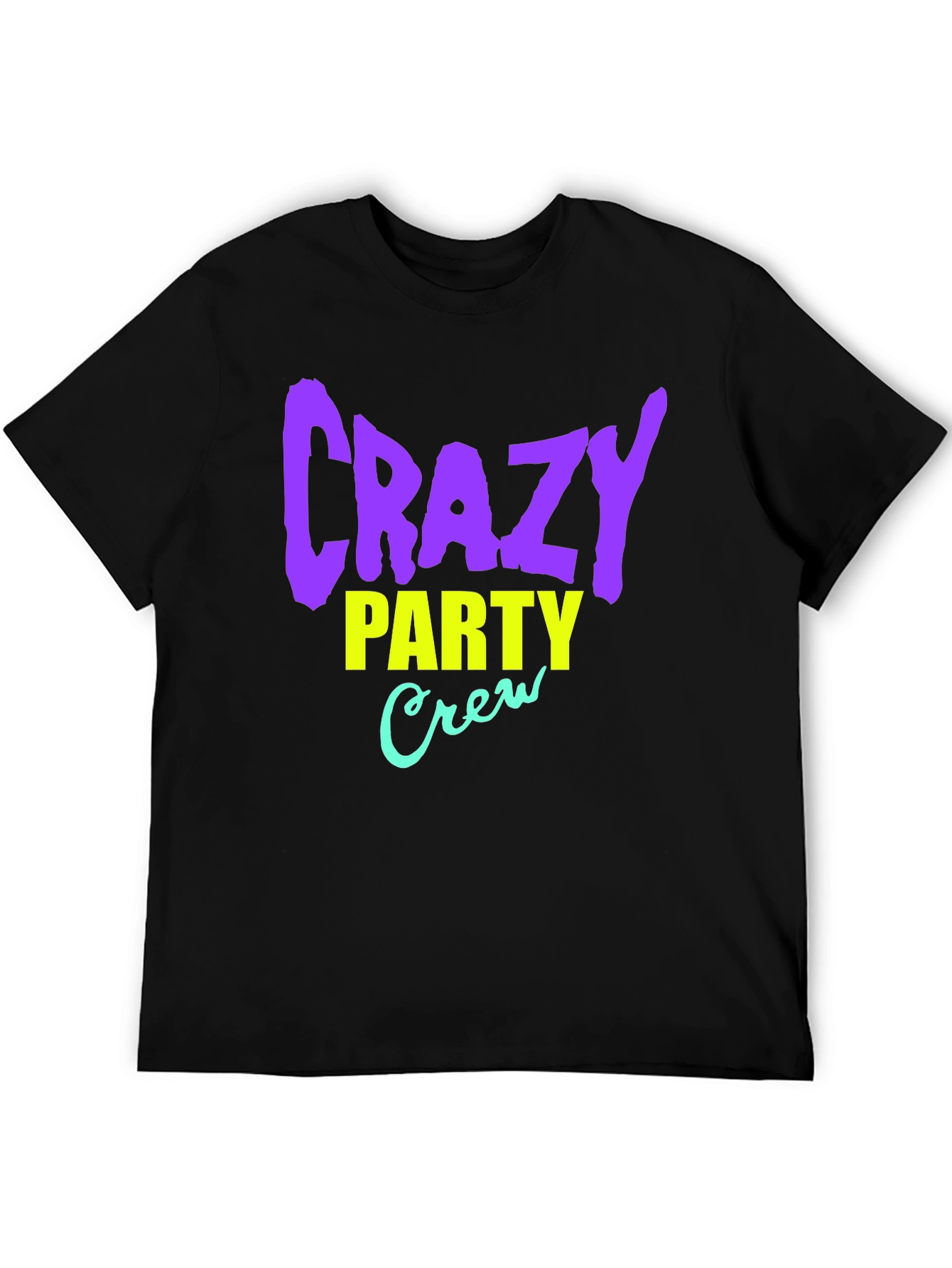 Crazy Party Crew Graphic T-Shirt