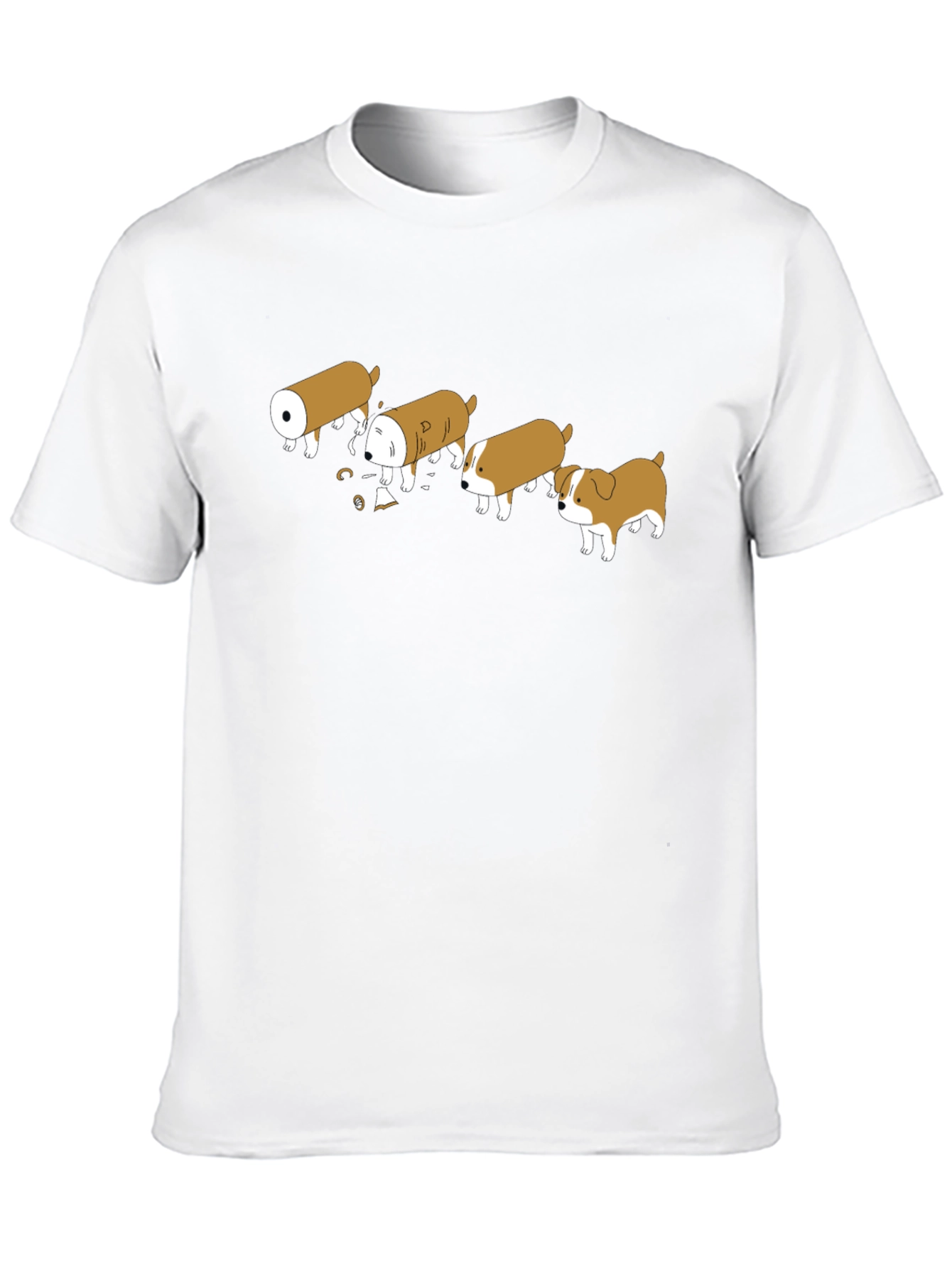 Funny Dog Evolution Black T-Shirt