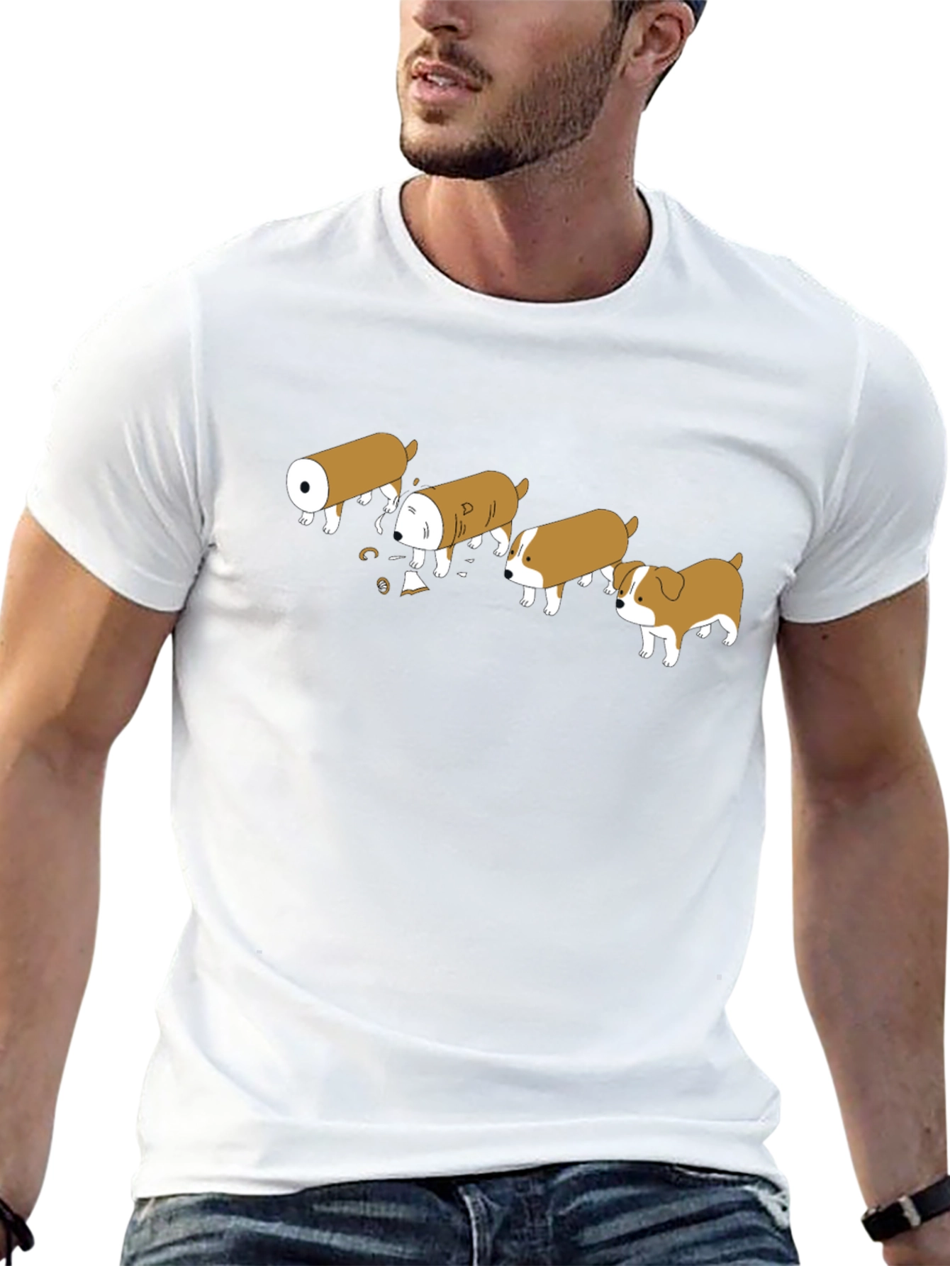 Funny Dog Evolution Black T-Shirt