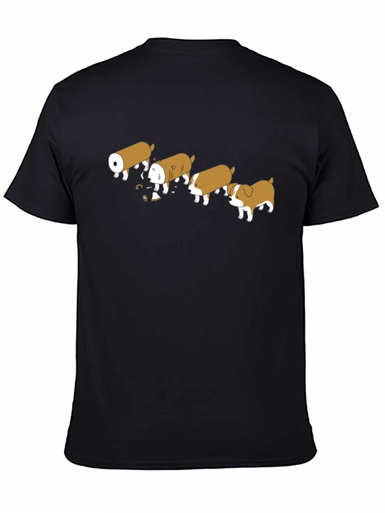 Funny Dog Evolution Black T-Shirt