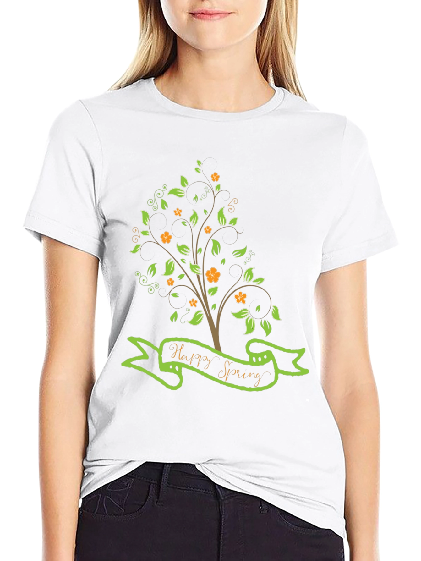 Happy Spring Graphic Tee - Nature Inspired Shirt