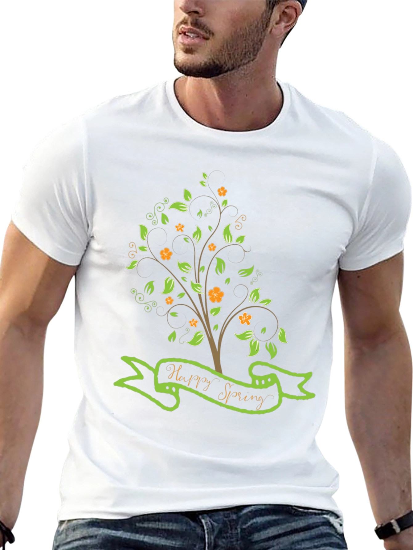 Happy Spring Graphic Tee - Nature Inspired Shirt